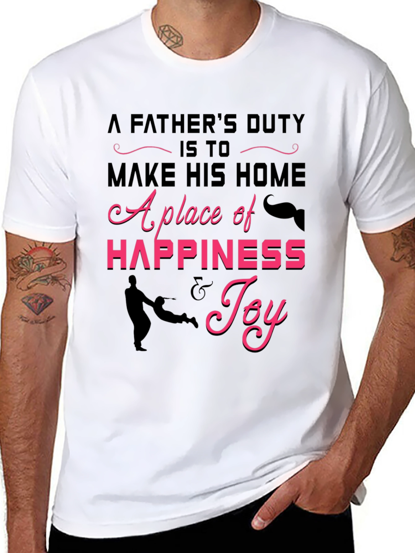 Fathers Duty Graphic Tee -  Happiness & Joy