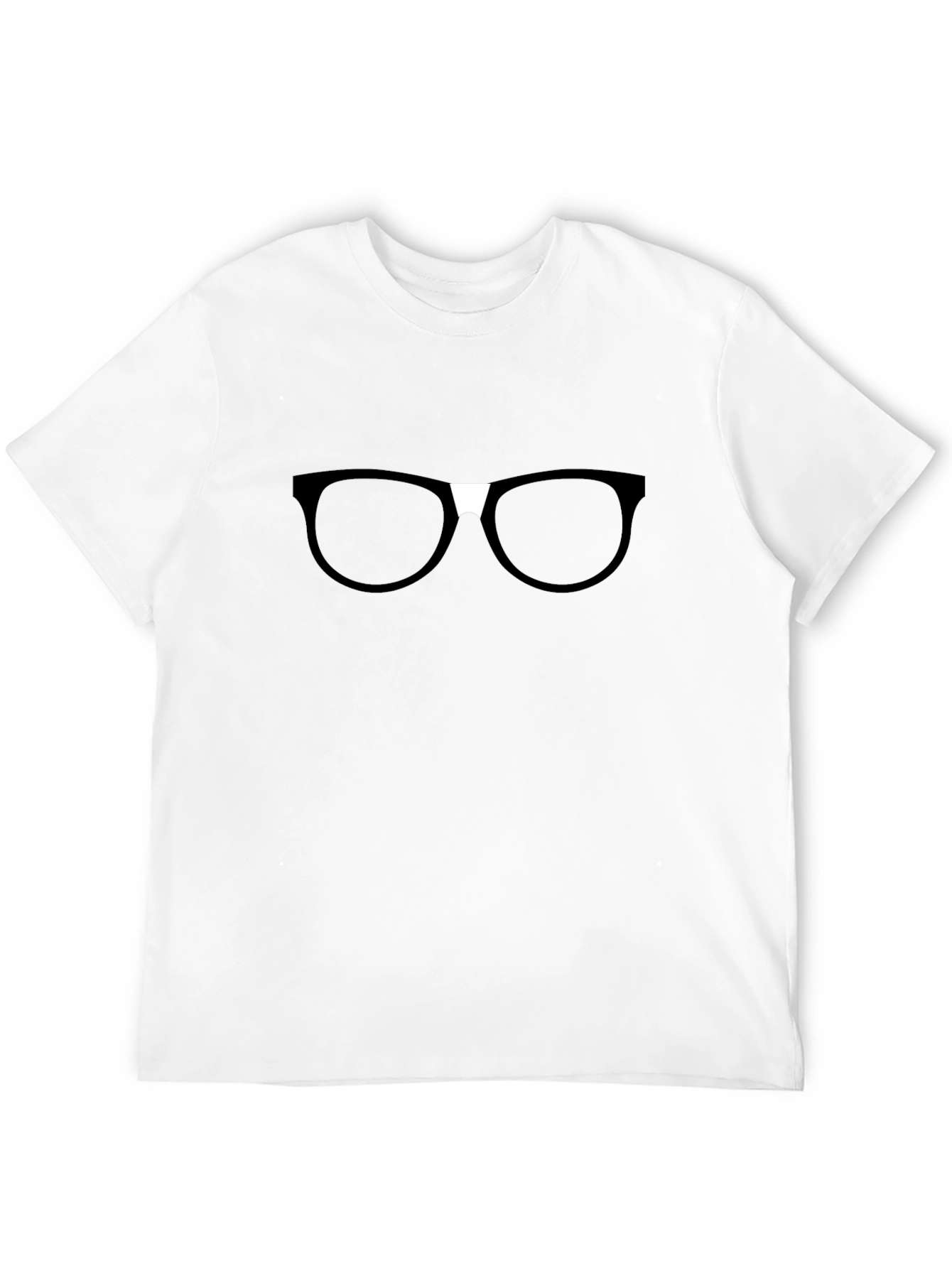 Nerd Glasses Graphic T-Shirt - Black Casual Tee