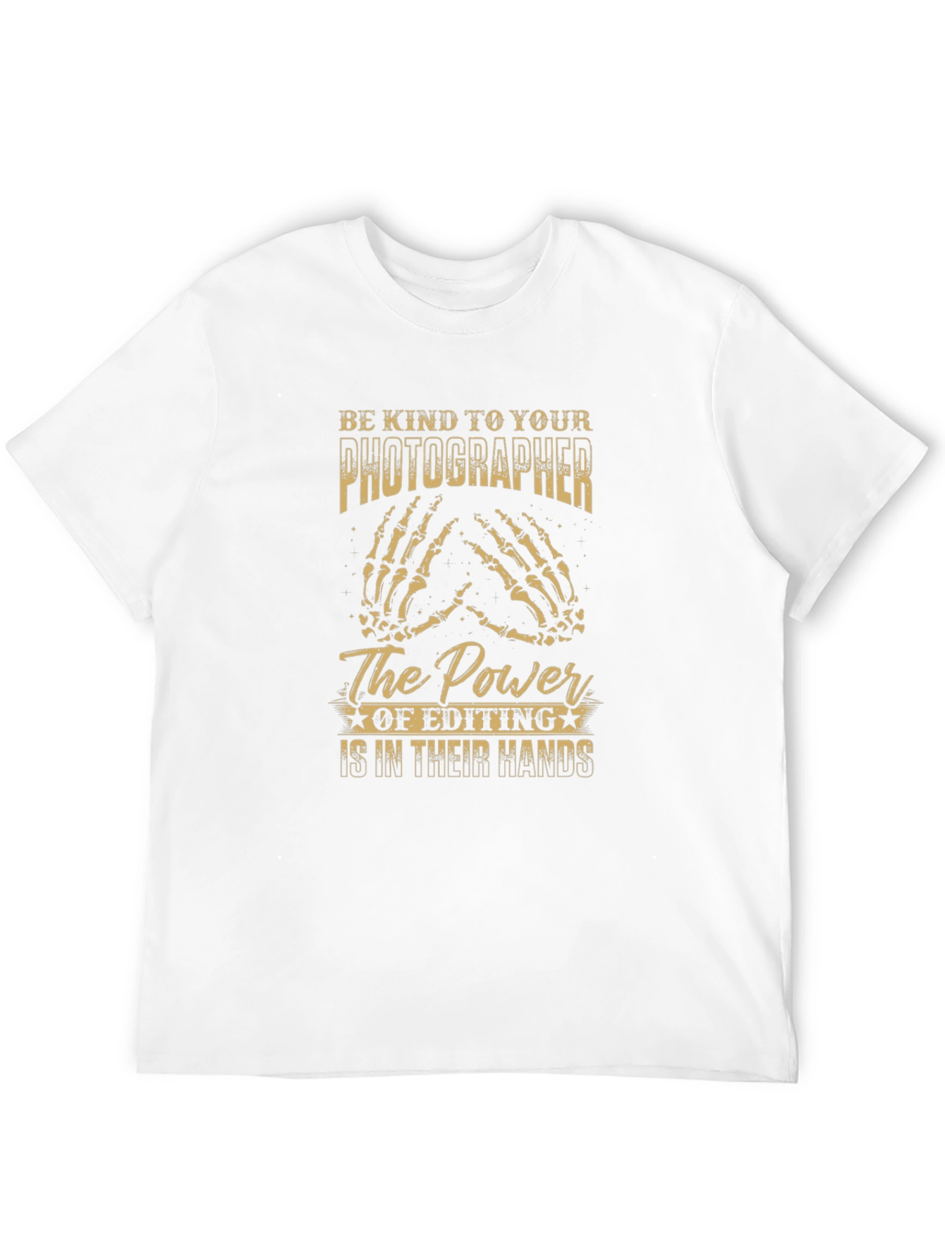 Photographer Editing Power T-Shirt - Black Graphic Tee