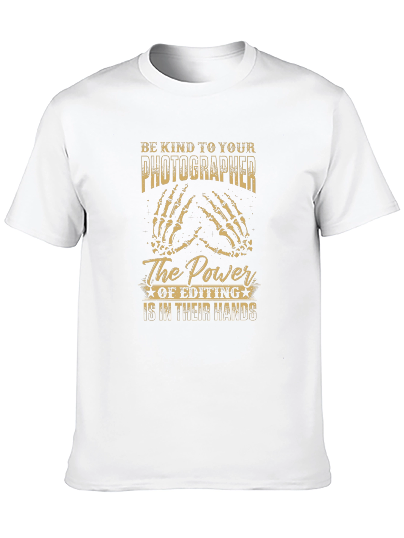 Photographer Editing Power T-Shirt - Black Graphic Tee