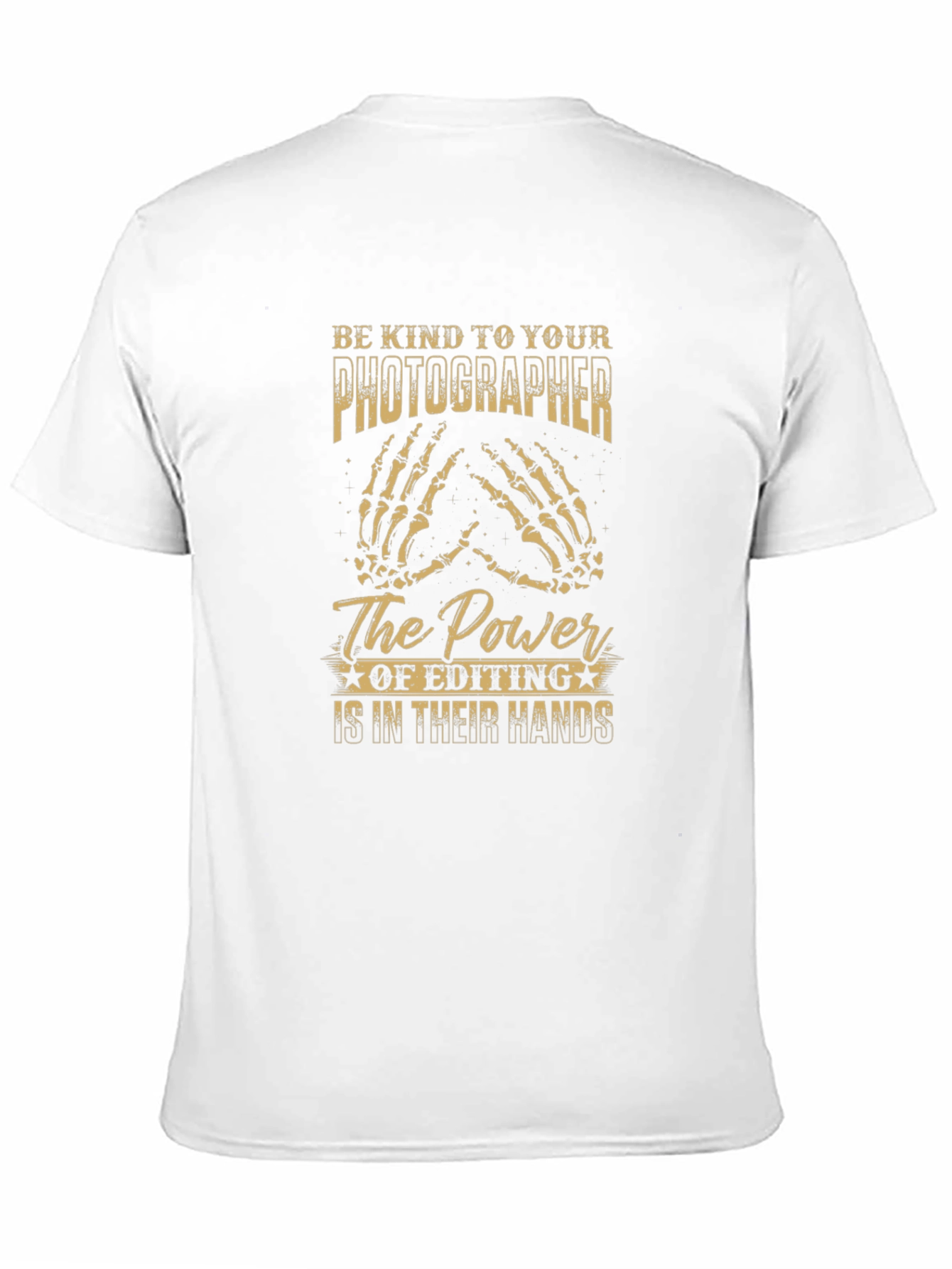 Photographer Editing Power T-Shirt - Black Graphic Tee