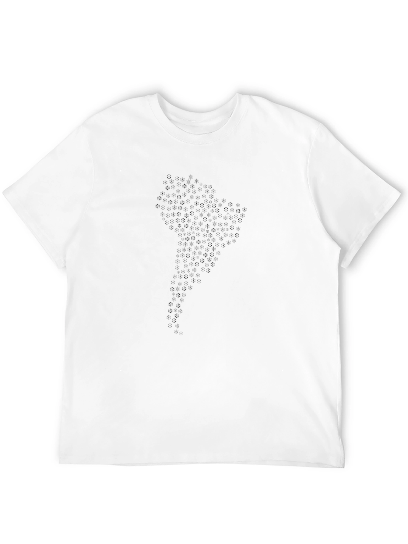 Abstract Pattern Black Crew Neck T-Shirt
