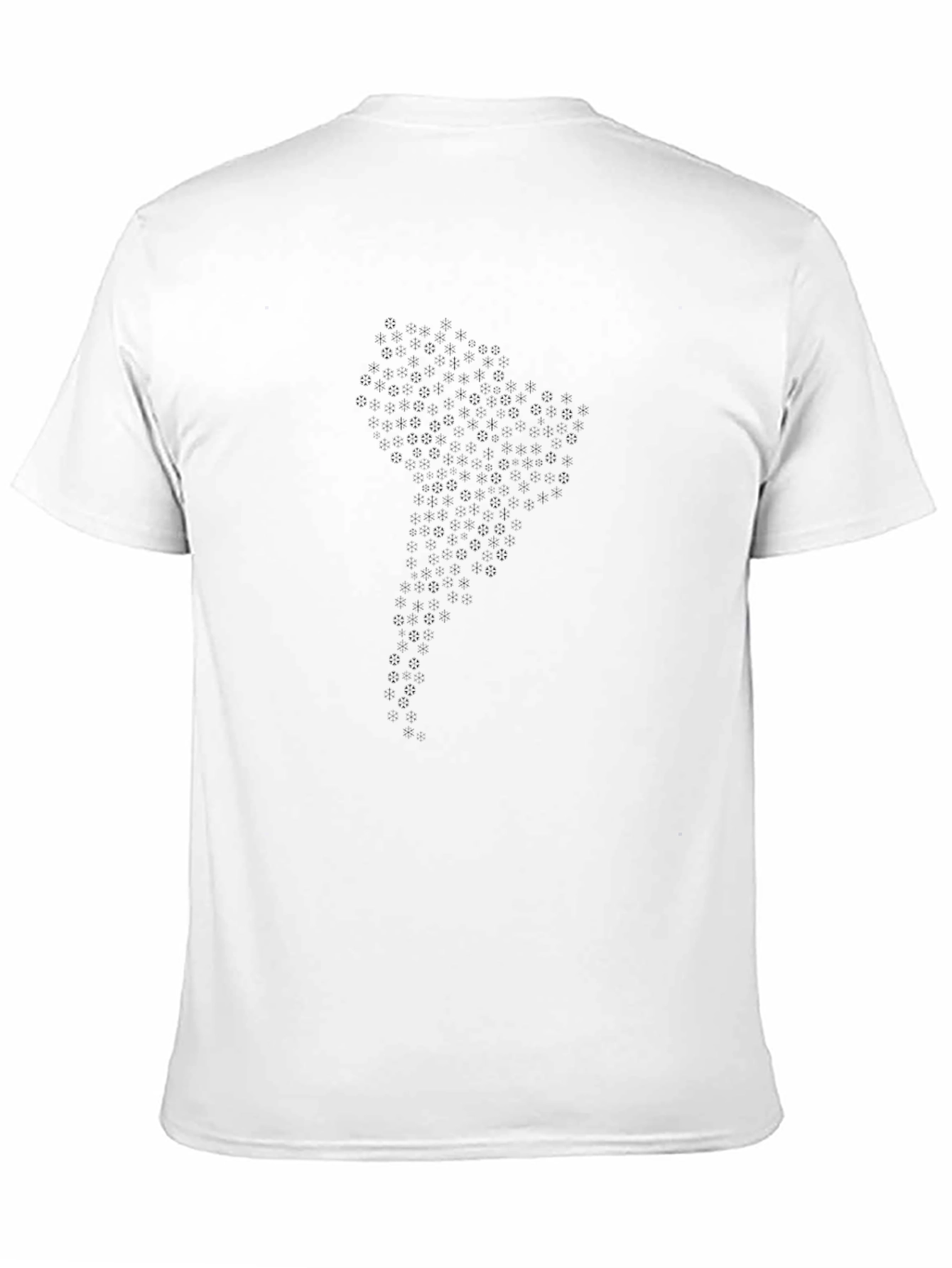 Abstract Pattern Black Crew Neck T-Shirt
