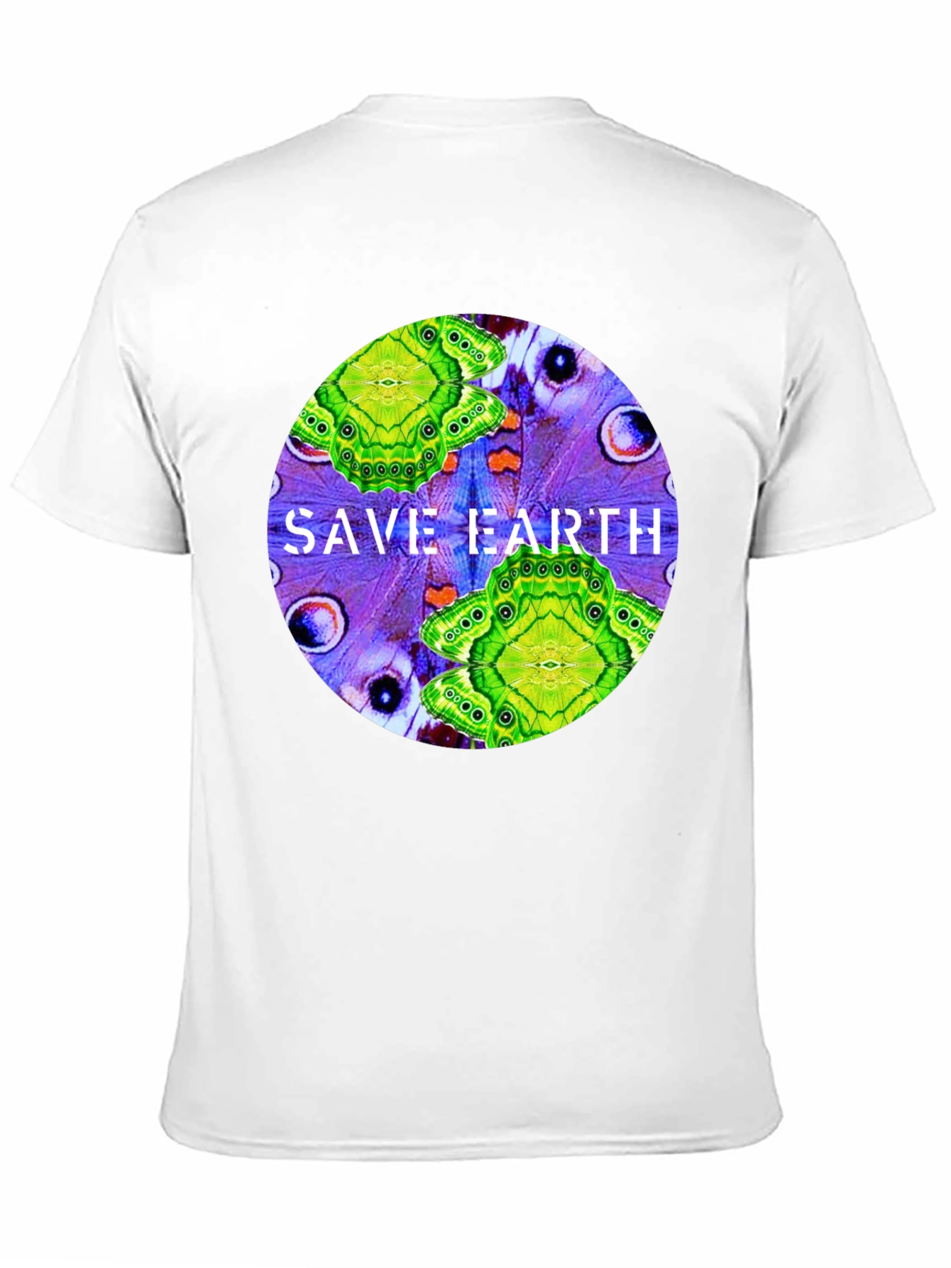 Save Earth T-Shirt: Butterfly Design Eco-Friendly