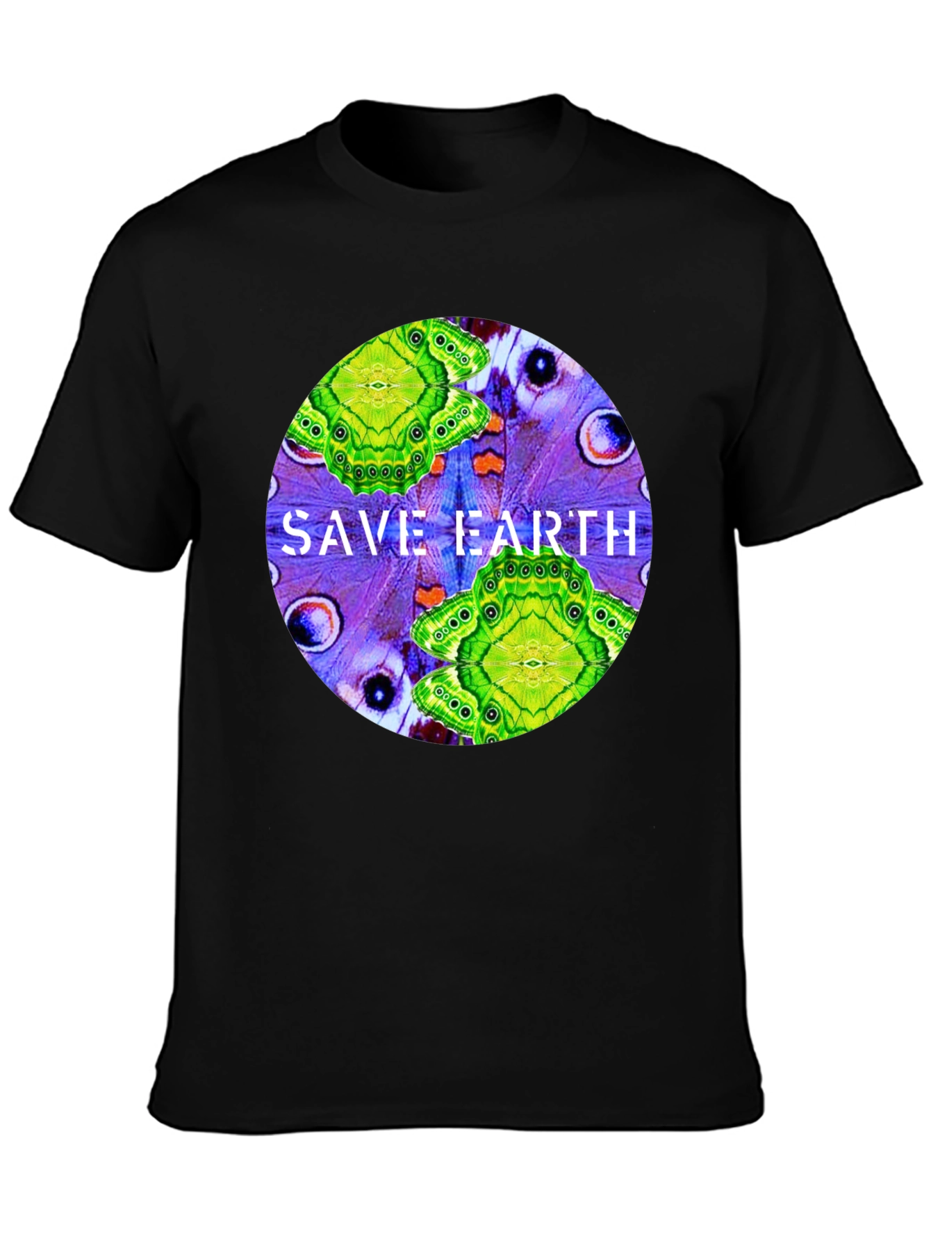 Save Earth T-Shirt: Butterfly Design Eco-Friendly