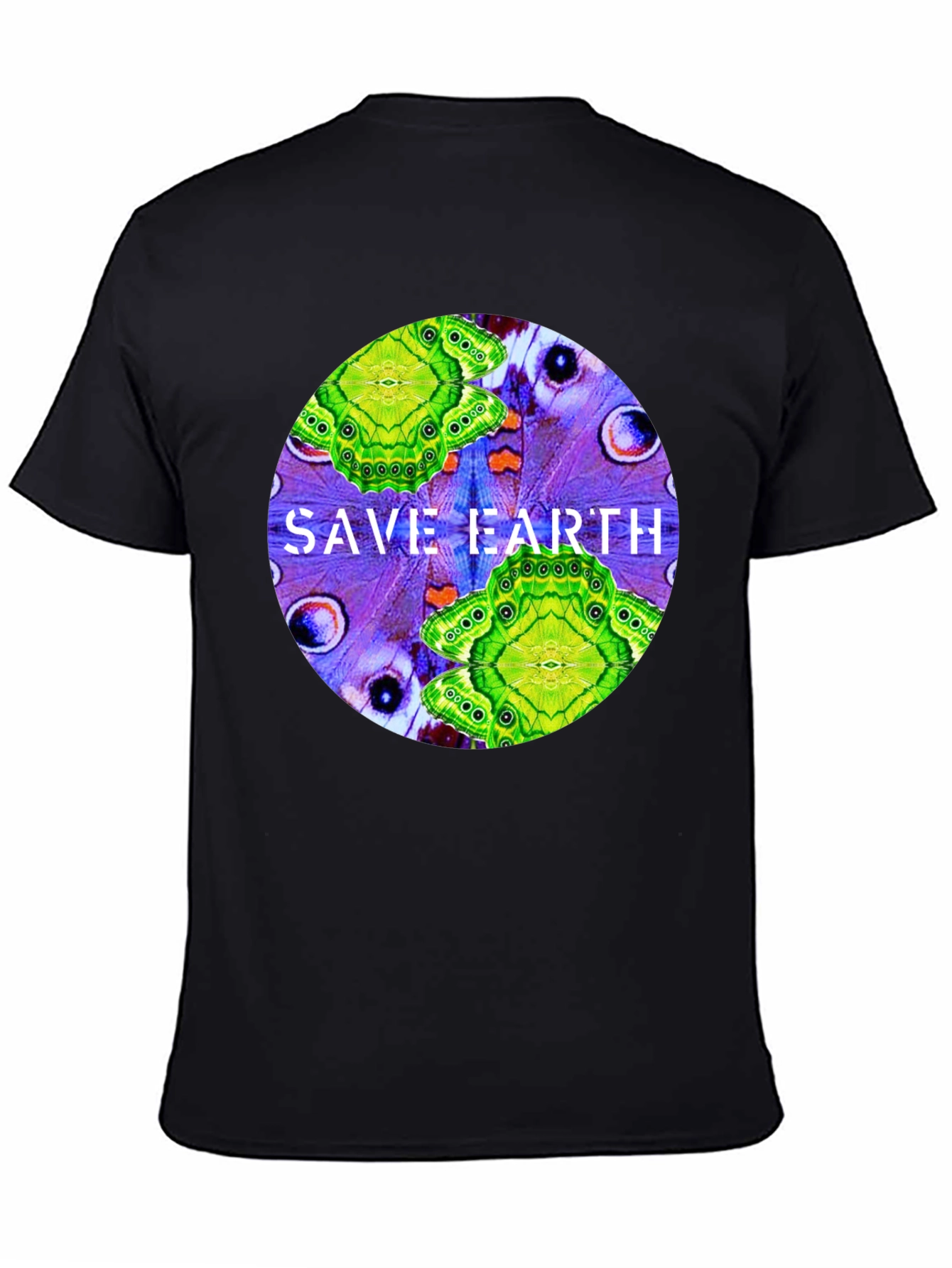 Save Earth T-Shirt: Butterfly Design Eco-Friendly