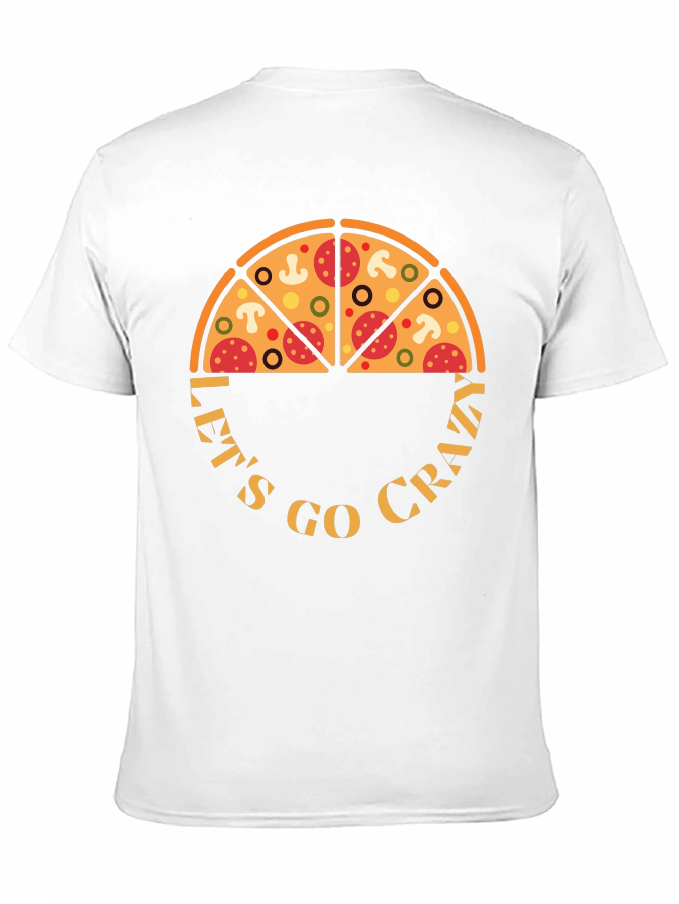 Pizza Crazy Graphic T-Shirt - Fun Design