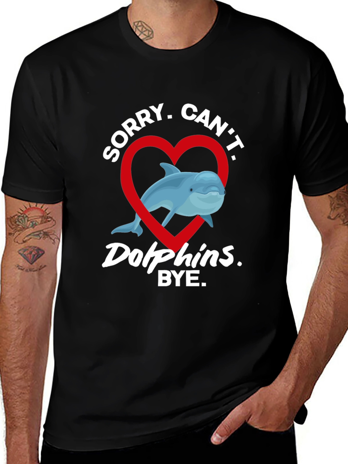 Sorry Cant Dolphins Bye T-Shirt