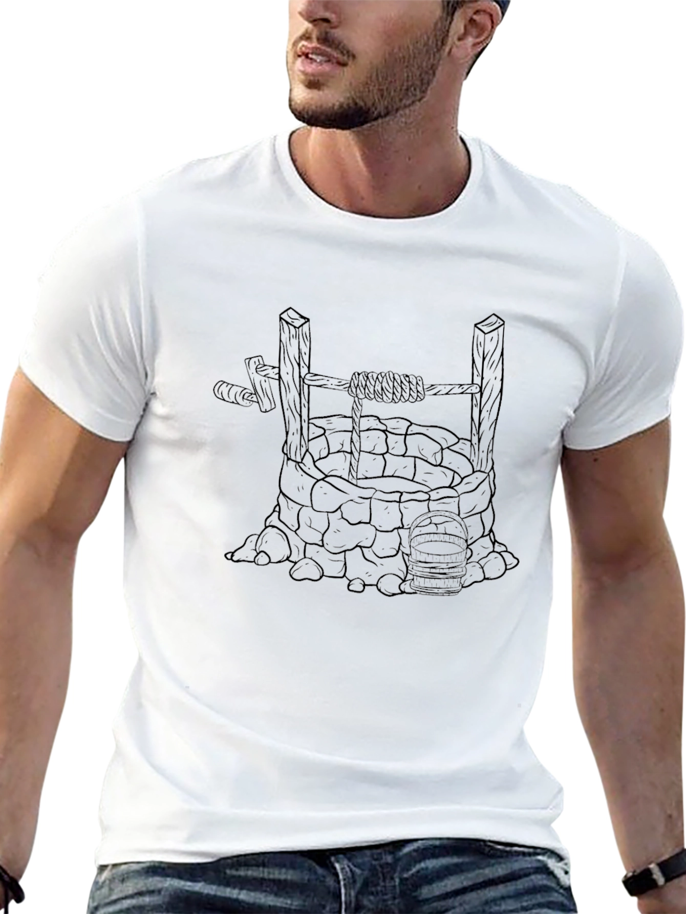Well Graphic Tee - Black Cotton Blend