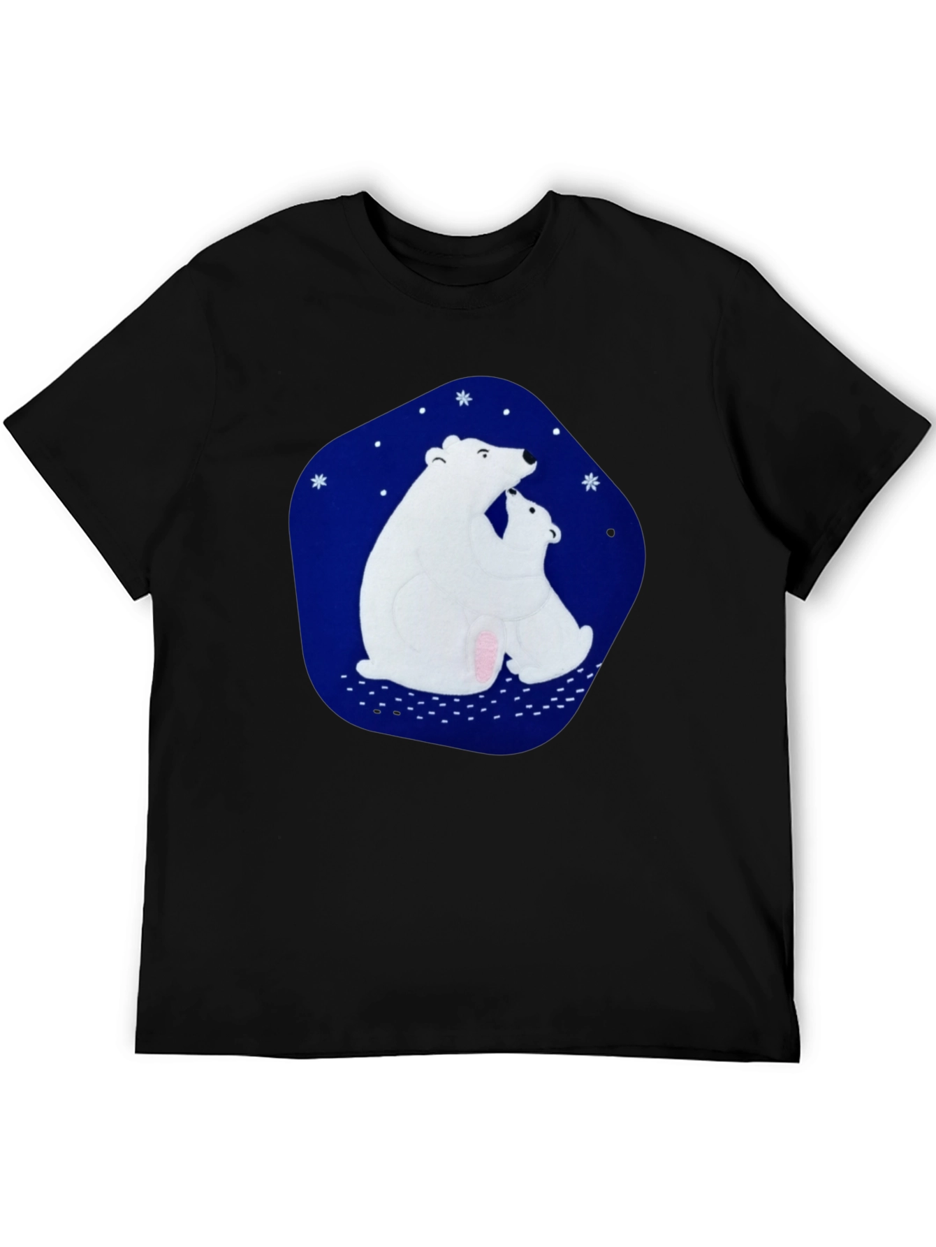 Black Polar Bear Graphic Tee