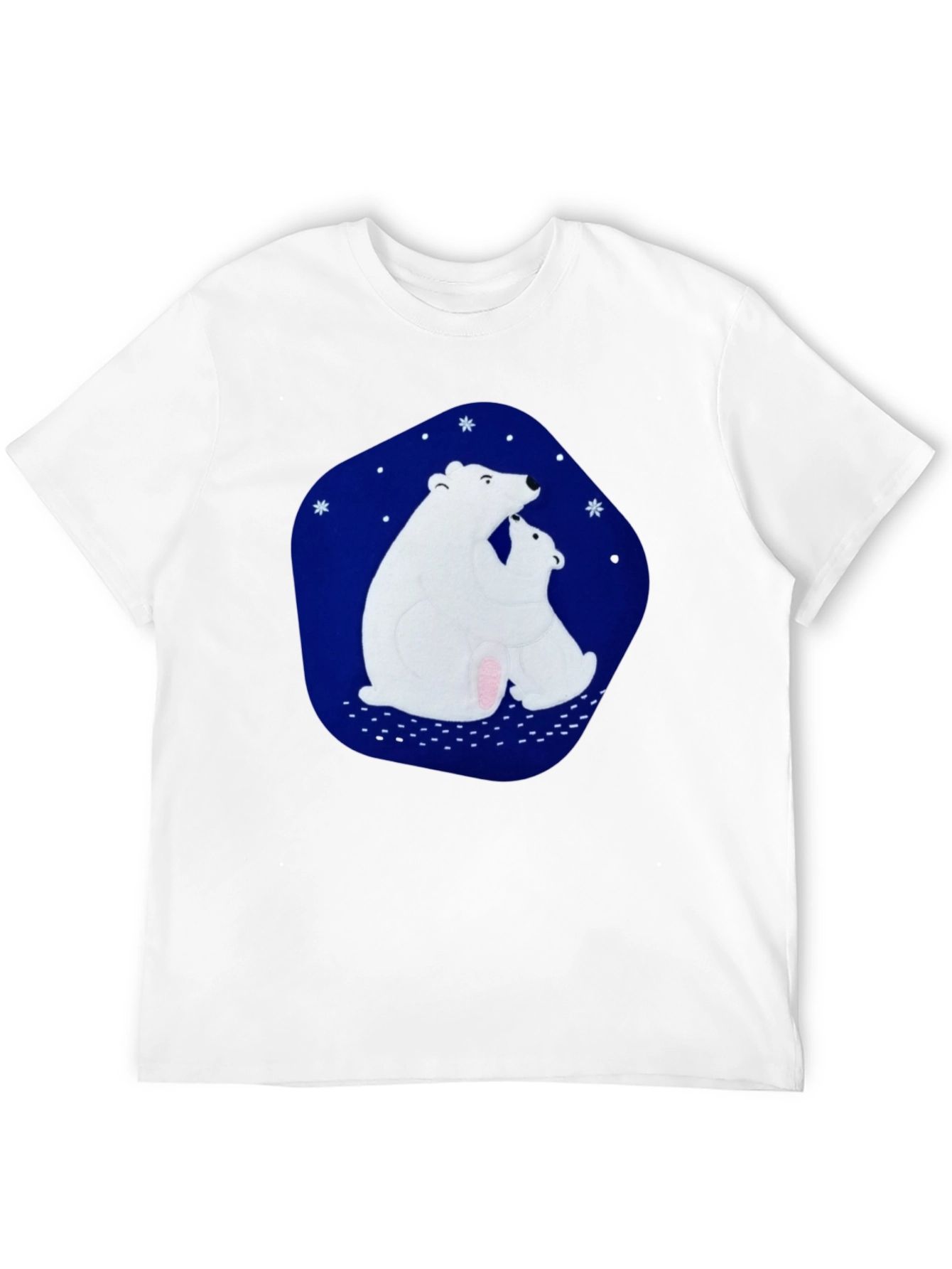 Black Polar Bear Graphic Tee