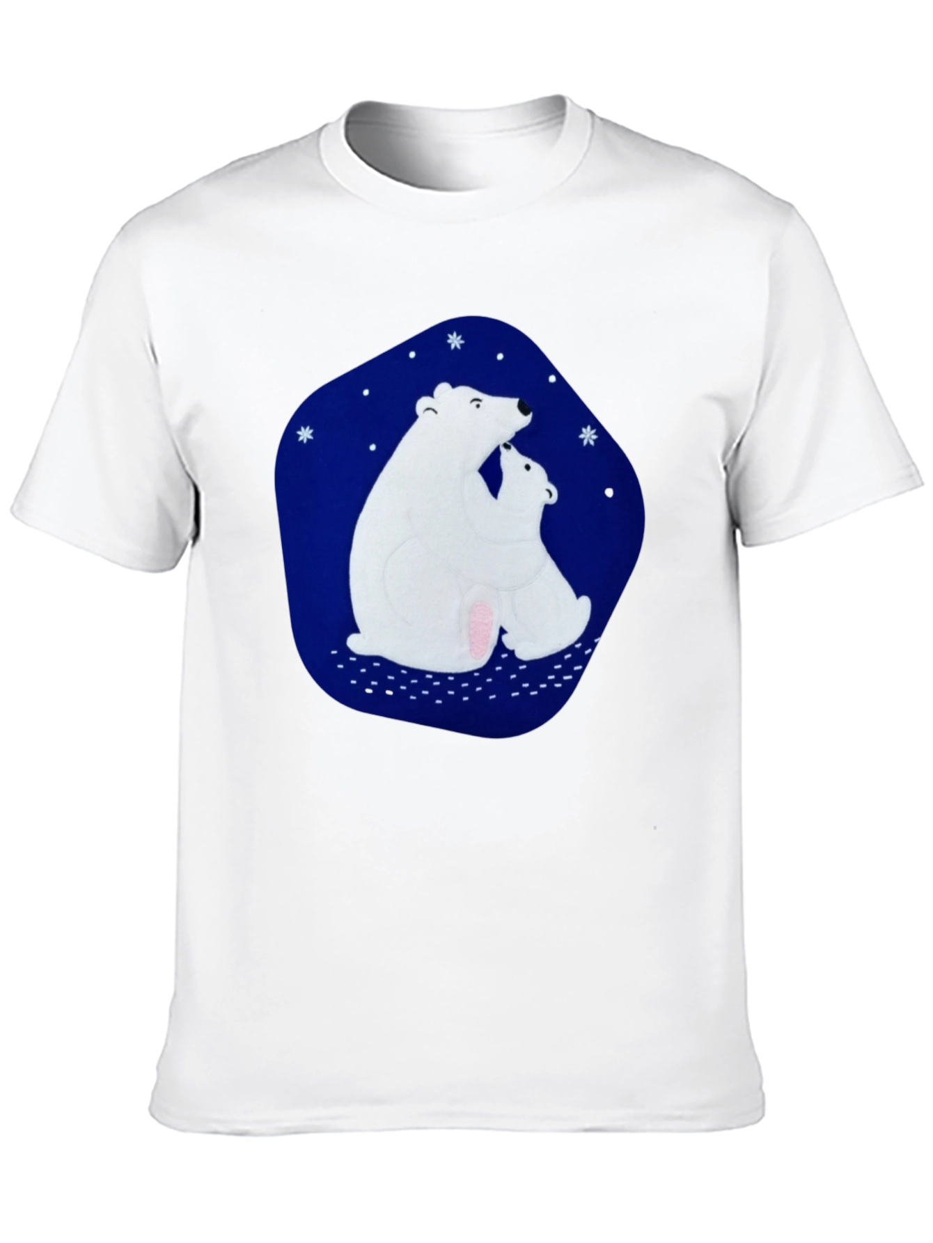 Black Polar Bear Graphic Tee