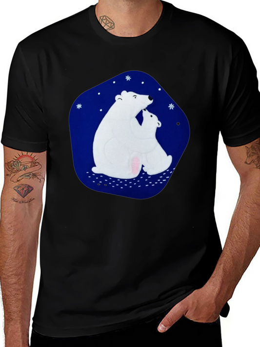 Black Polar Bear Graphic Tee