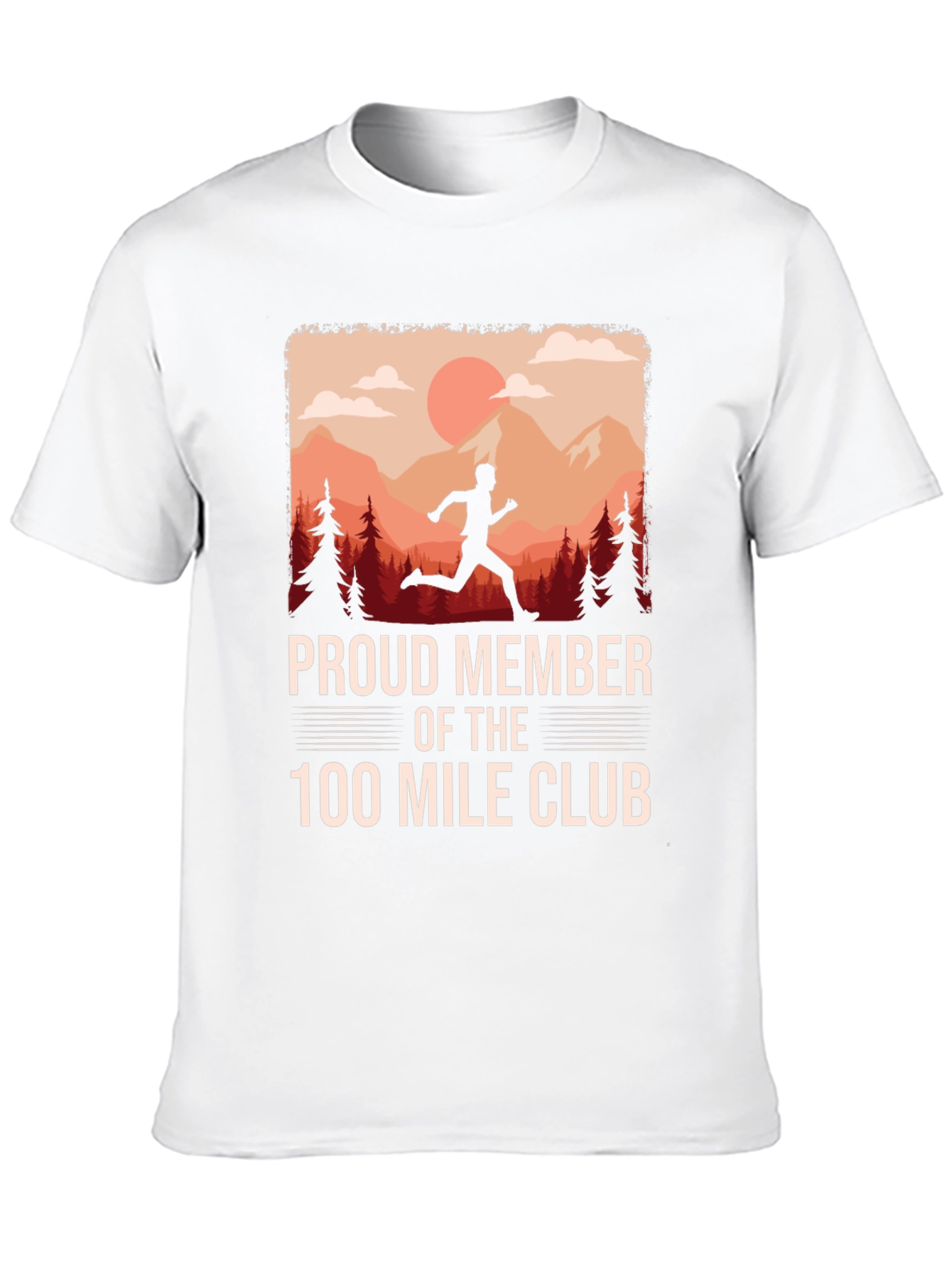 Proud Member 100 Mile Club Running T-Shirt