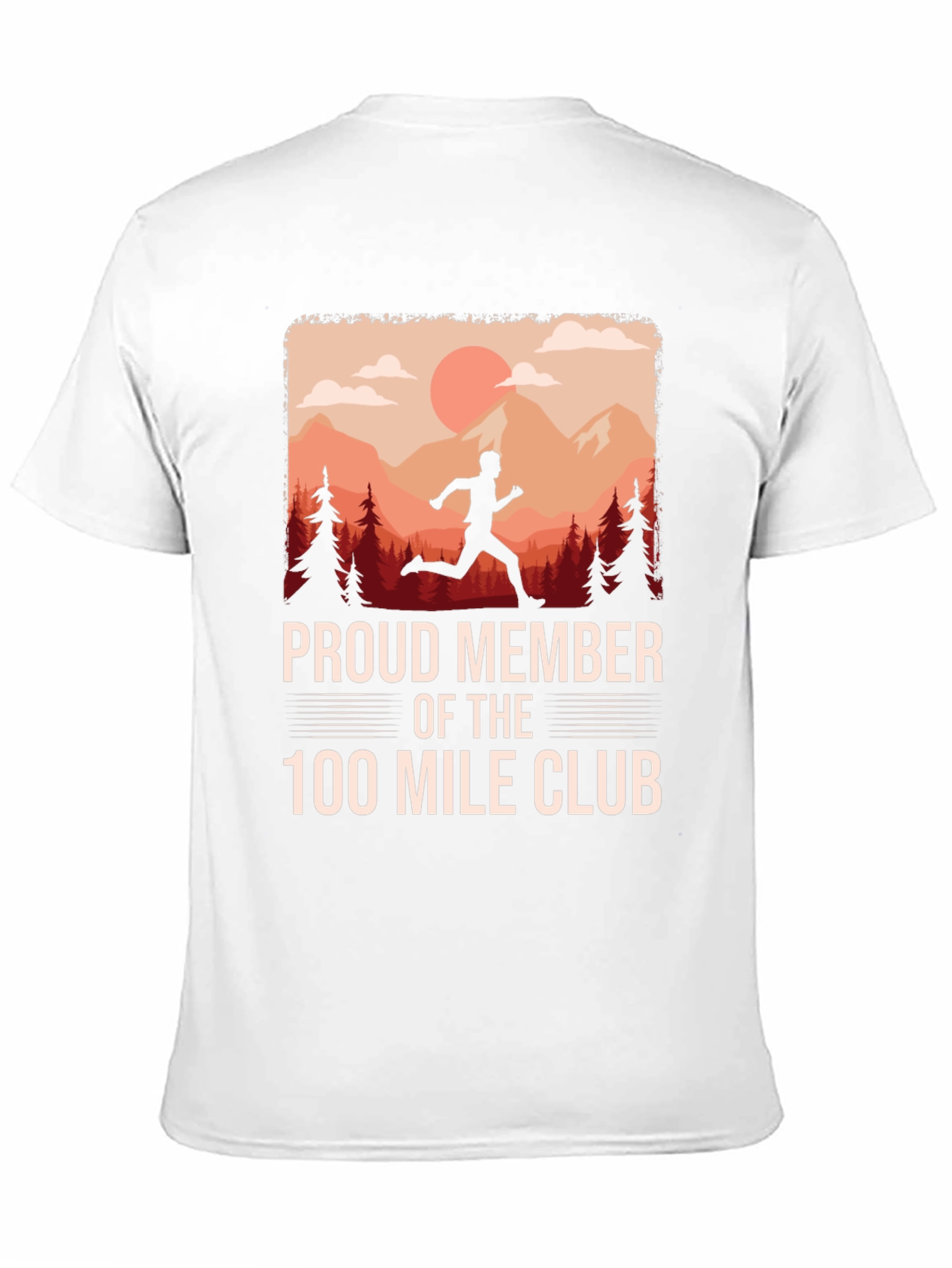 Proud Member 100 Mile Club Running T-Shirt