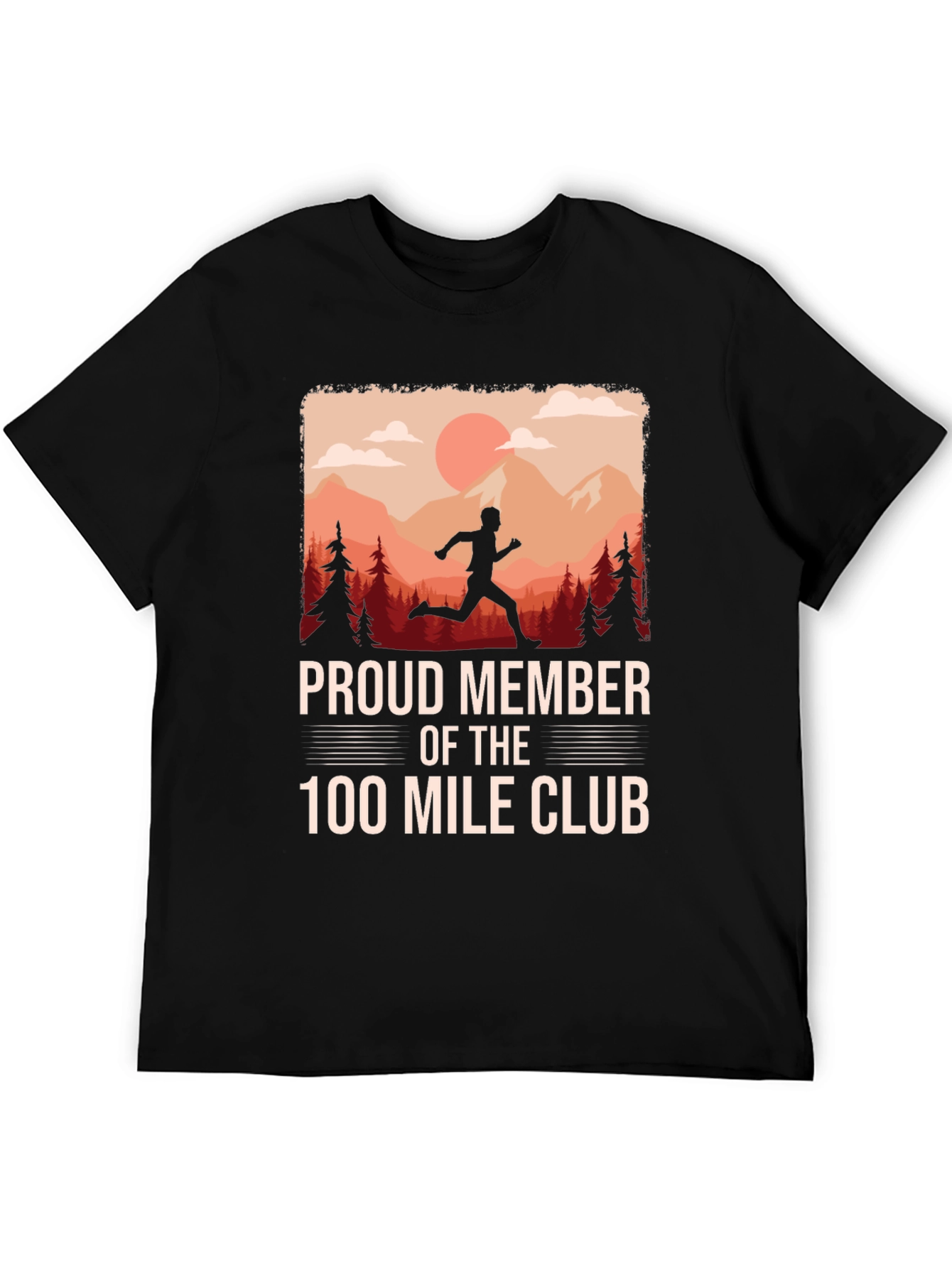 Proud Member 100 Mile Club Running T-Shirt