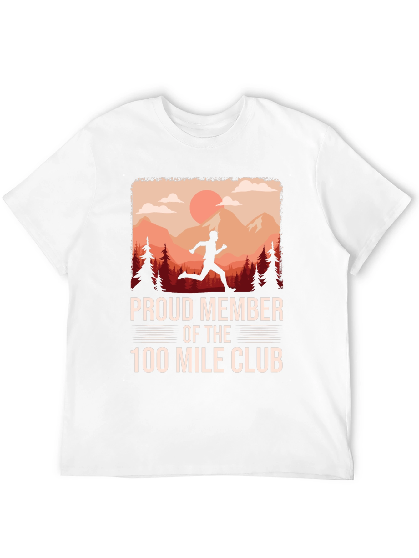 Proud Member 100 Mile Club Running T-Shirt