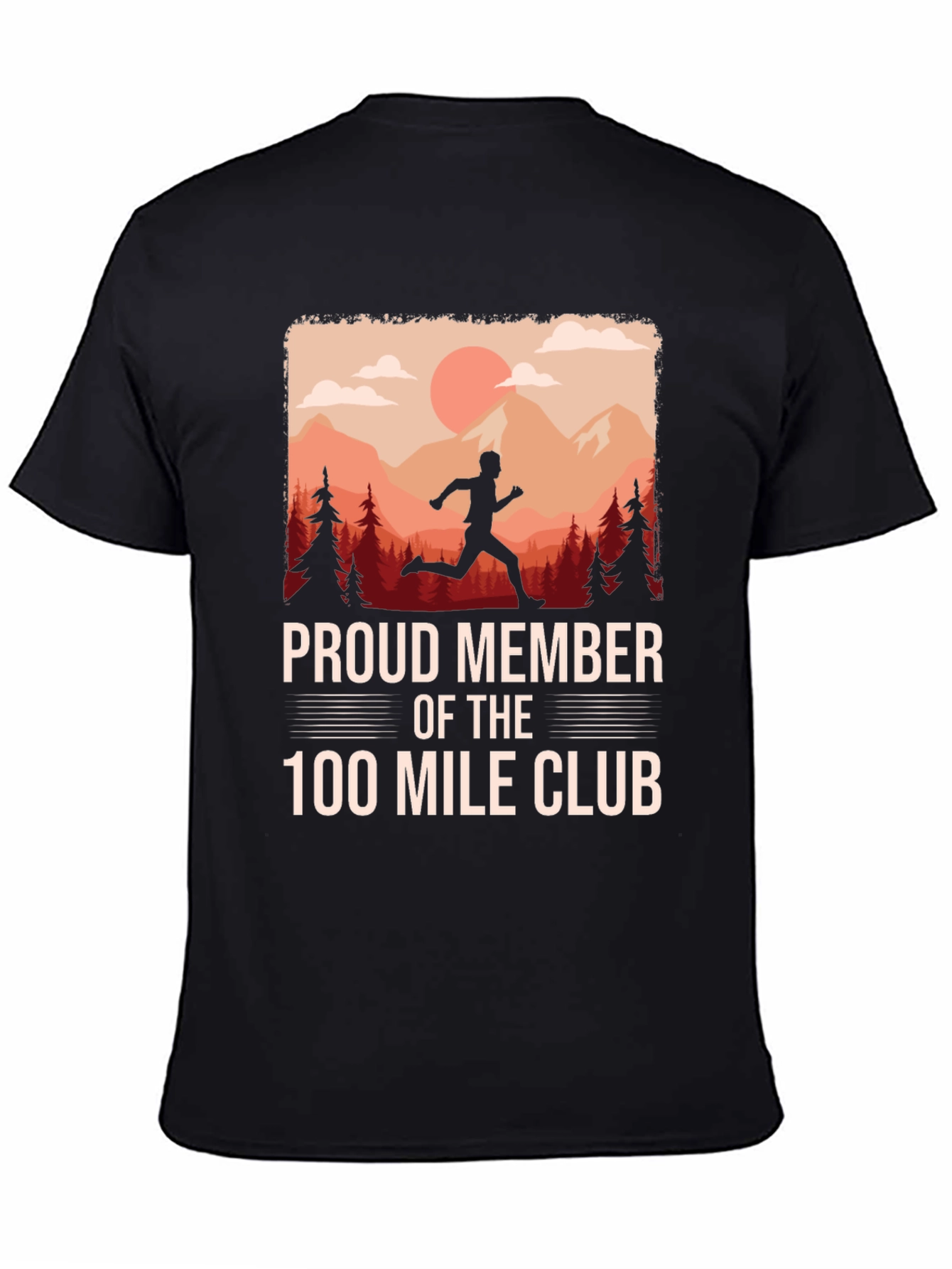 Proud Member 100 Mile Club Running T-Shirt