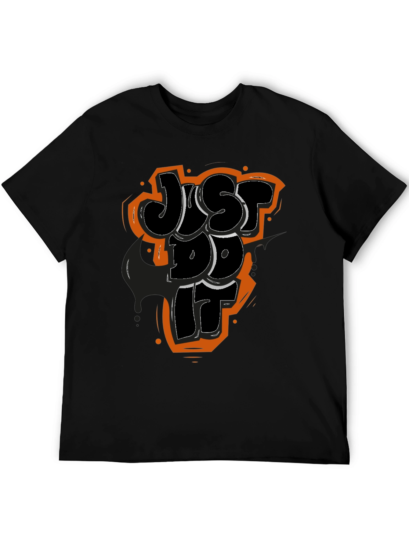 Just Do It Graphic Tee - Mens Black T-Shirt