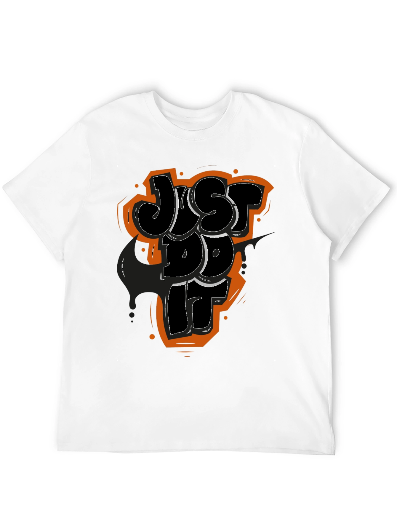 Just Do It Graphic Tee - Mens Black T-Shirt