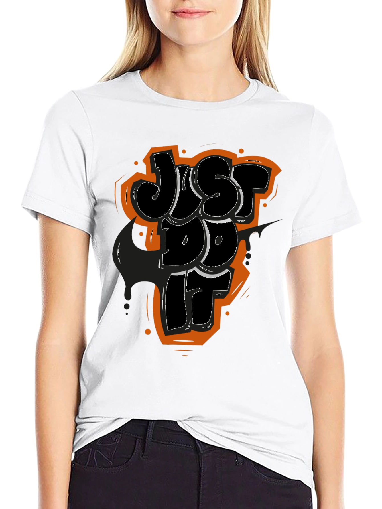 Just Do It Graphic Tee - Mens Black T-Shirt