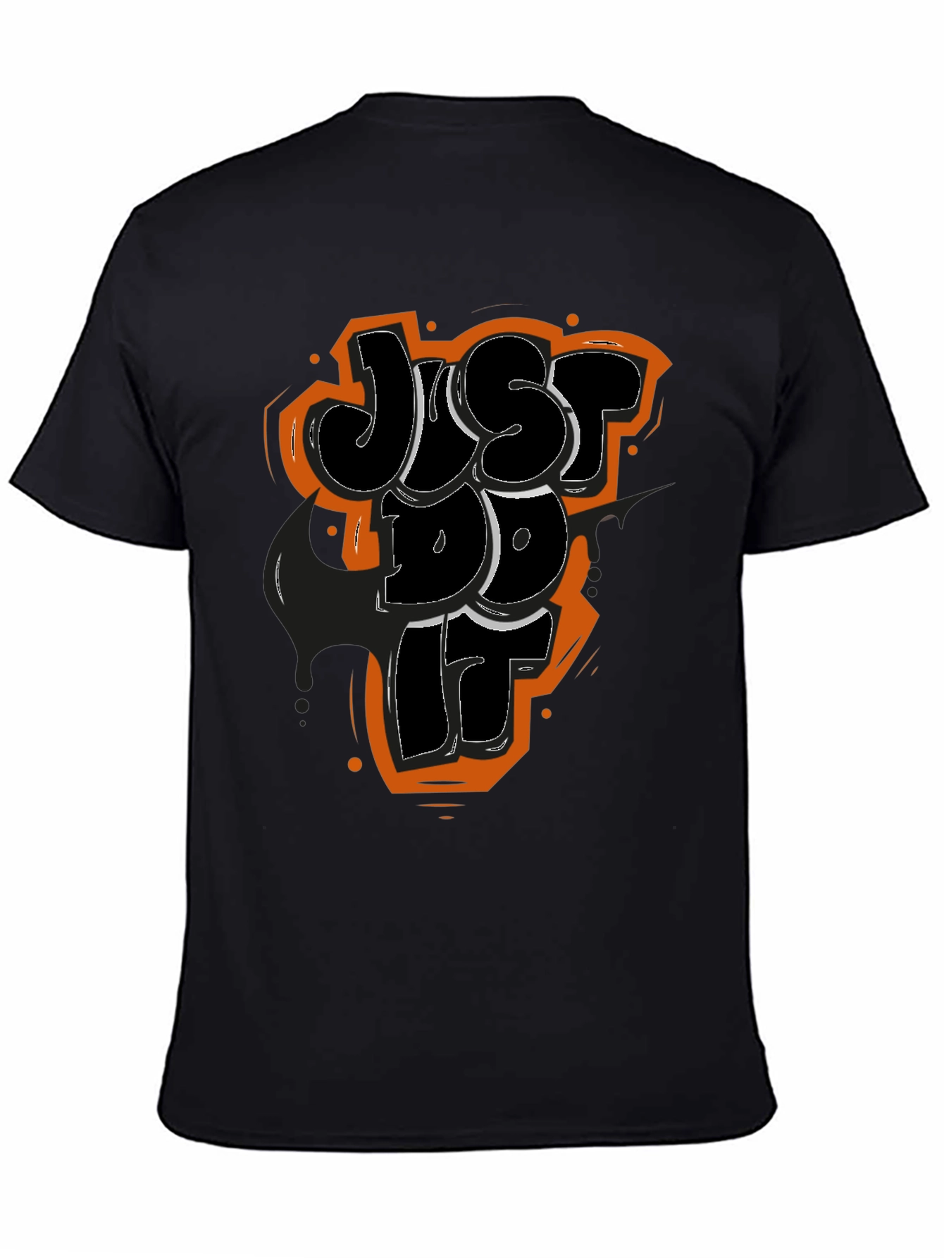 Just Do It Graphic Tee - Mens Black T-Shirt