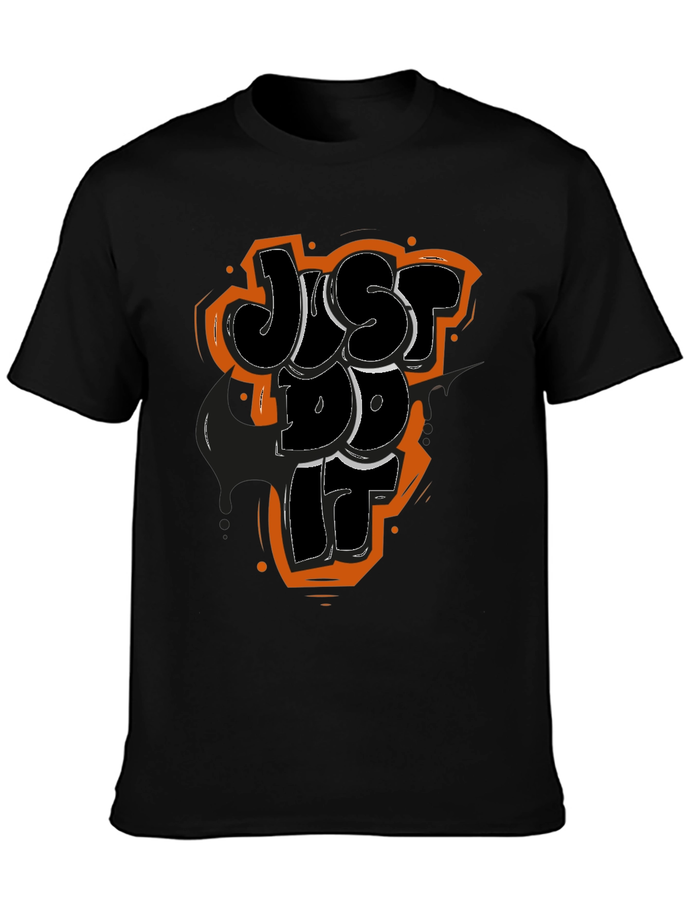 Just Do It Graphic Tee - Mens Black T-Shirt