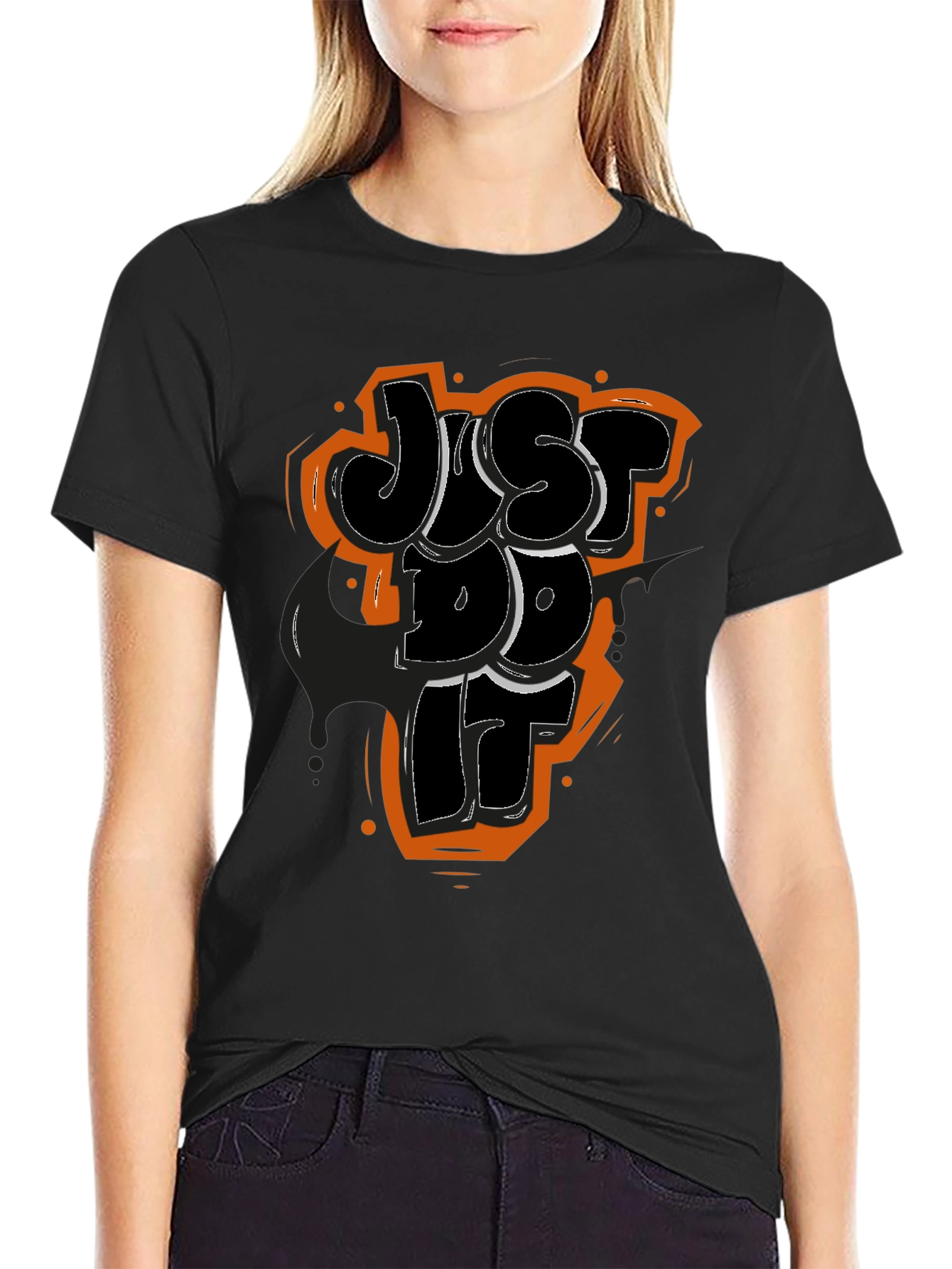 Just Do It Graphic Tee - Mens Black T-Shirt