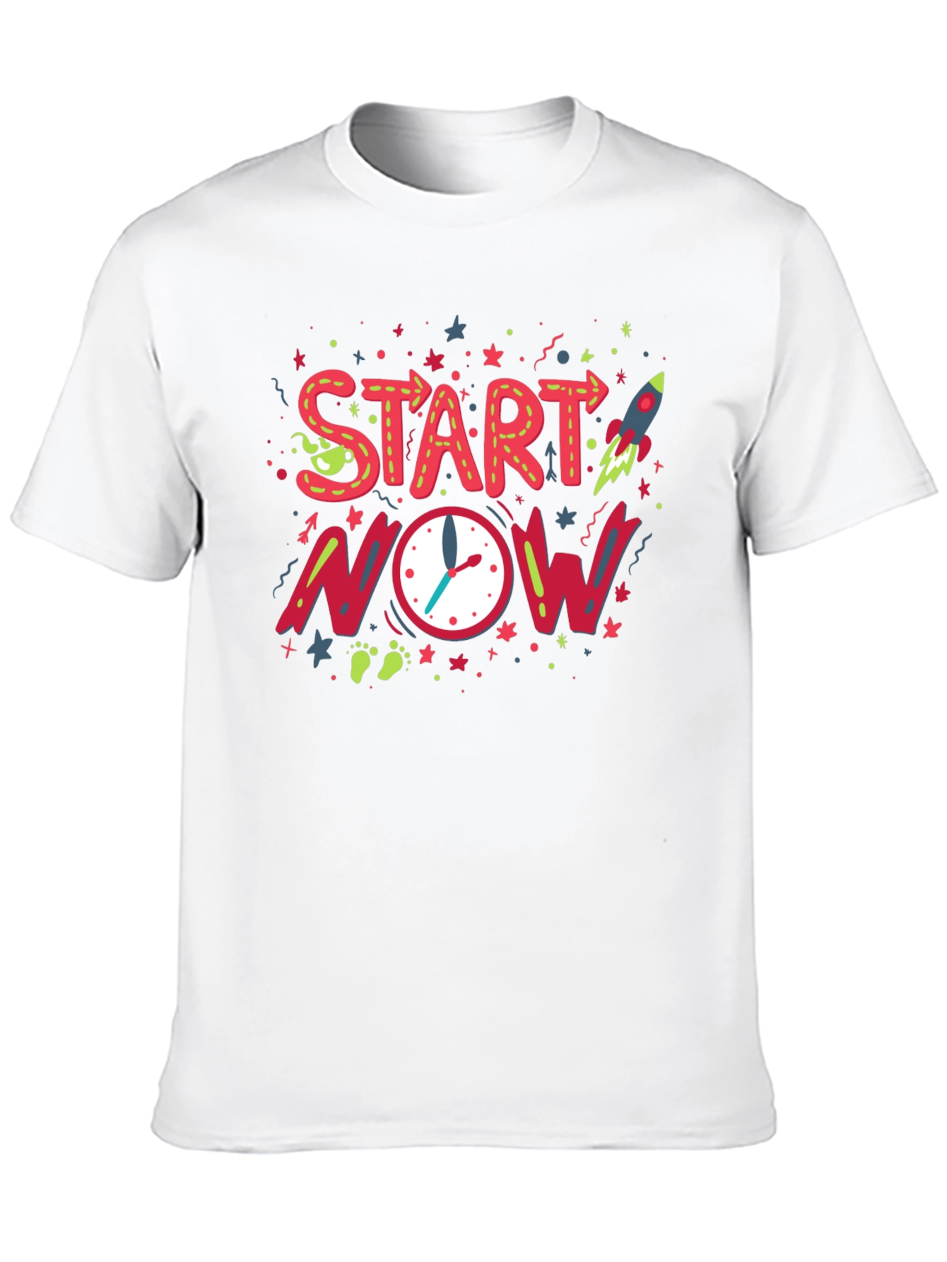Start Now Graphic Tee - Motivational Shirt