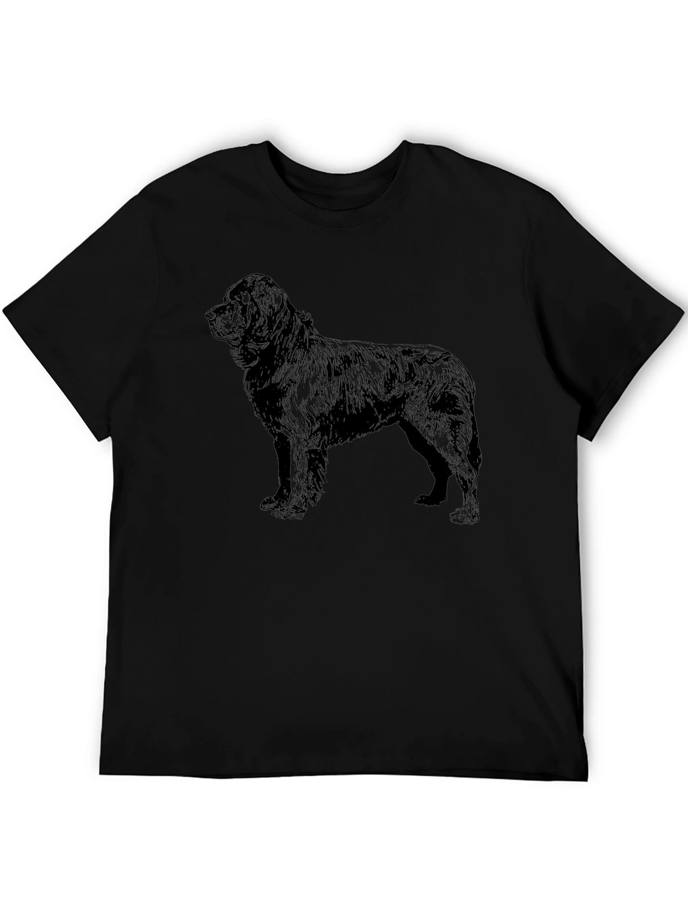 Black Dog Graphic Tee - Mens Casual Shirt