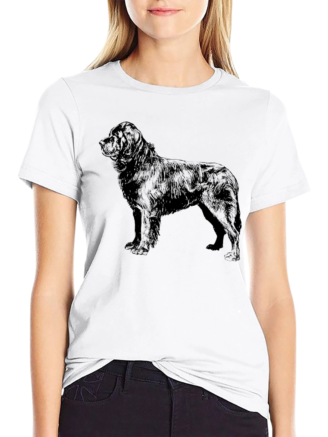 Black Dog Graphic Tee - Mens Casual Shirt