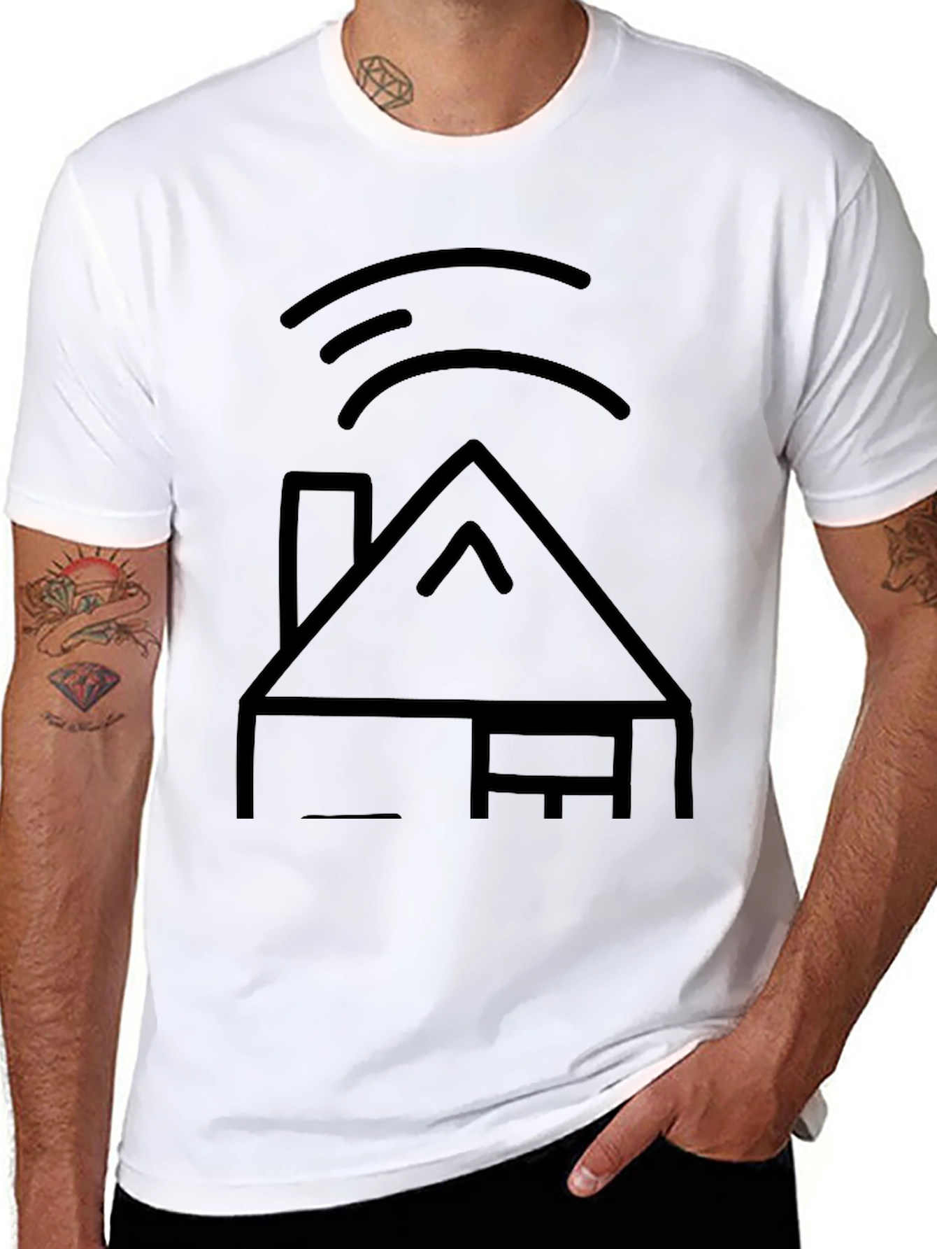 Smart Home T-Shirt - Black Graphic Tee