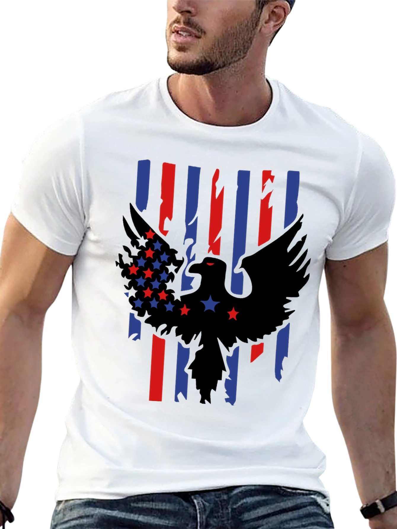 American Eagle Flag Graphic T-Shirt