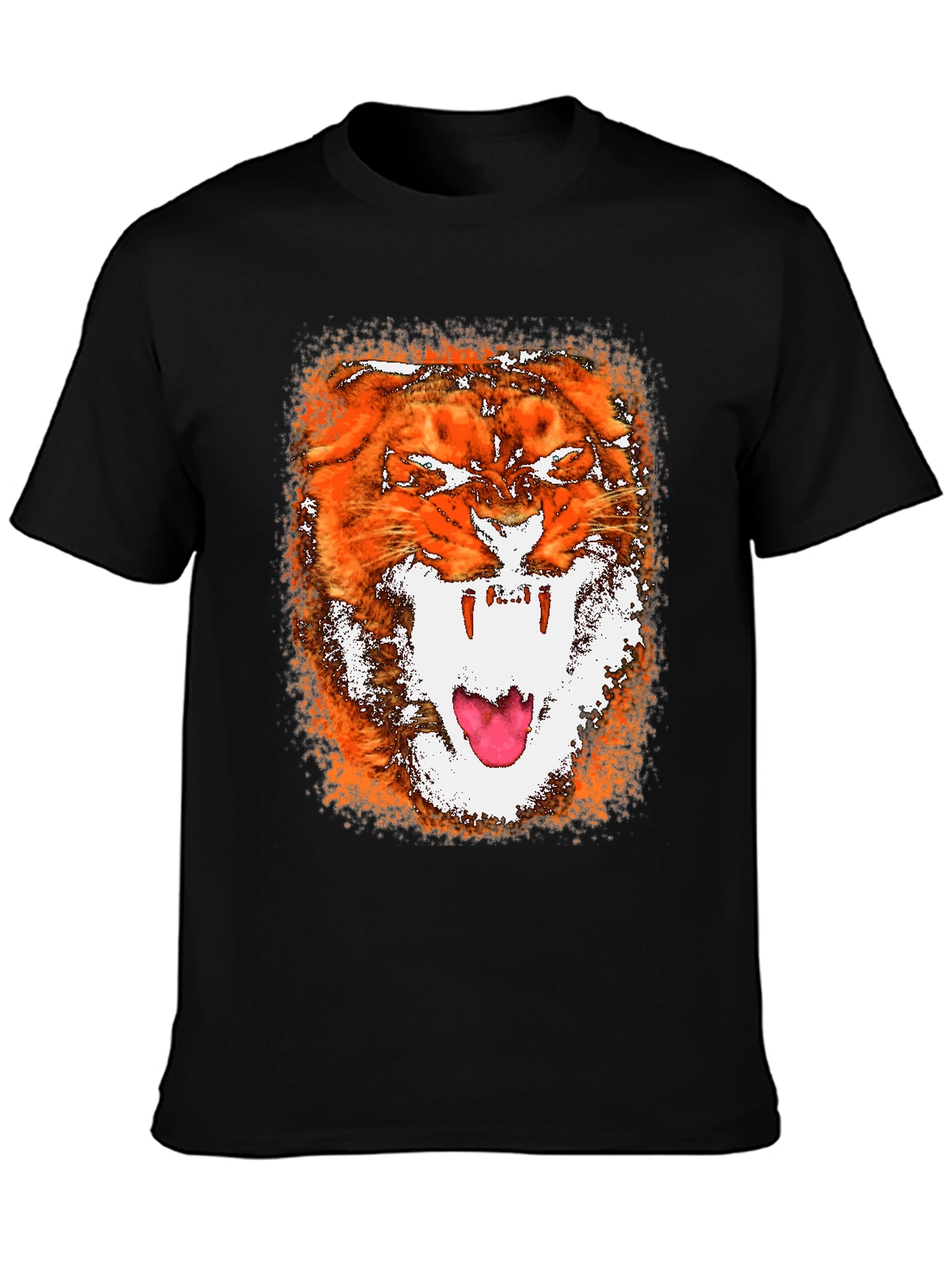 Roaring Tiger Graphic Black T-Shirt