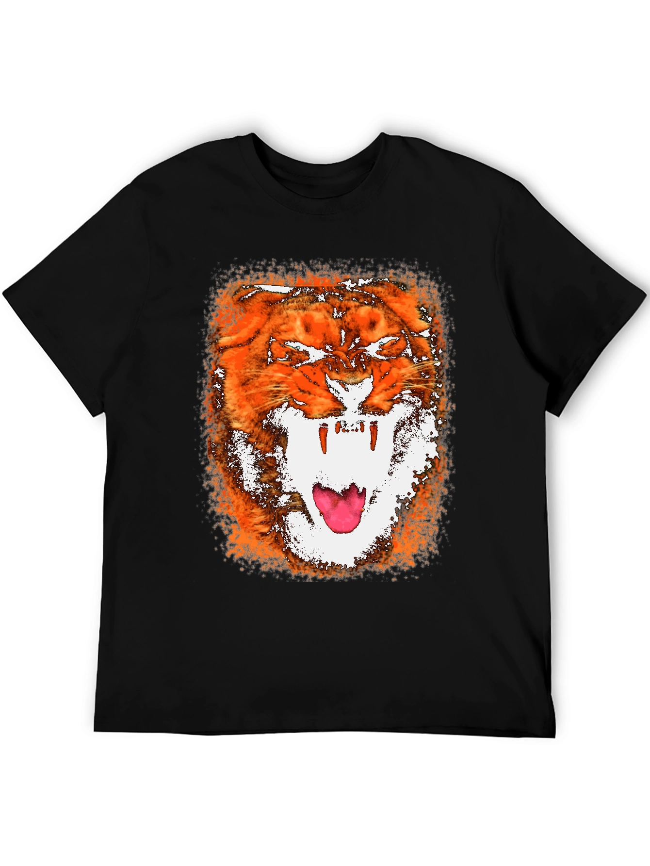 Roaring Tiger Graphic Black T-Shirt