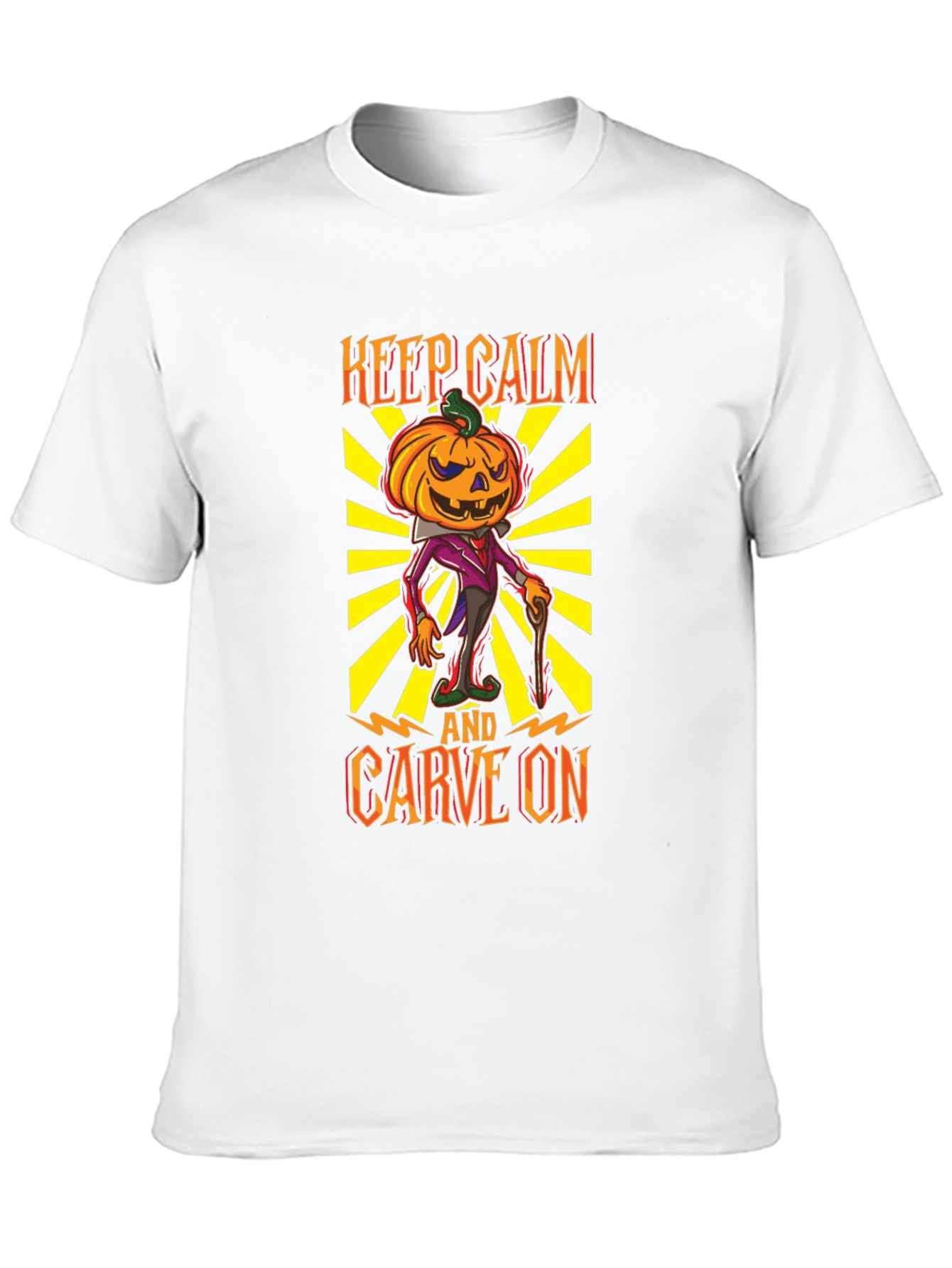 Keep Calm and Carve On Halloween T-Shirt
