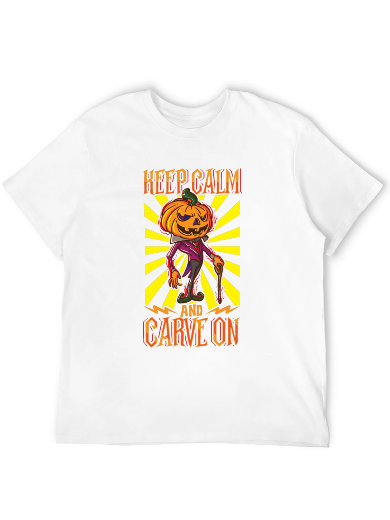 Keep Calm and Carve On Halloween T-Shirt