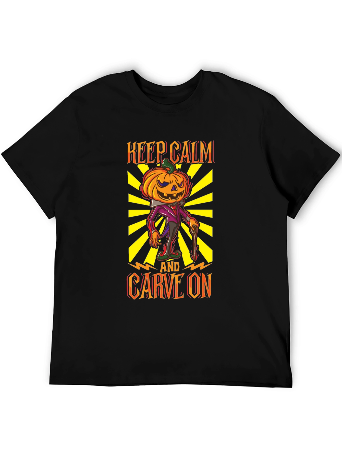 Keep Calm and Carve On Halloween T-Shirt