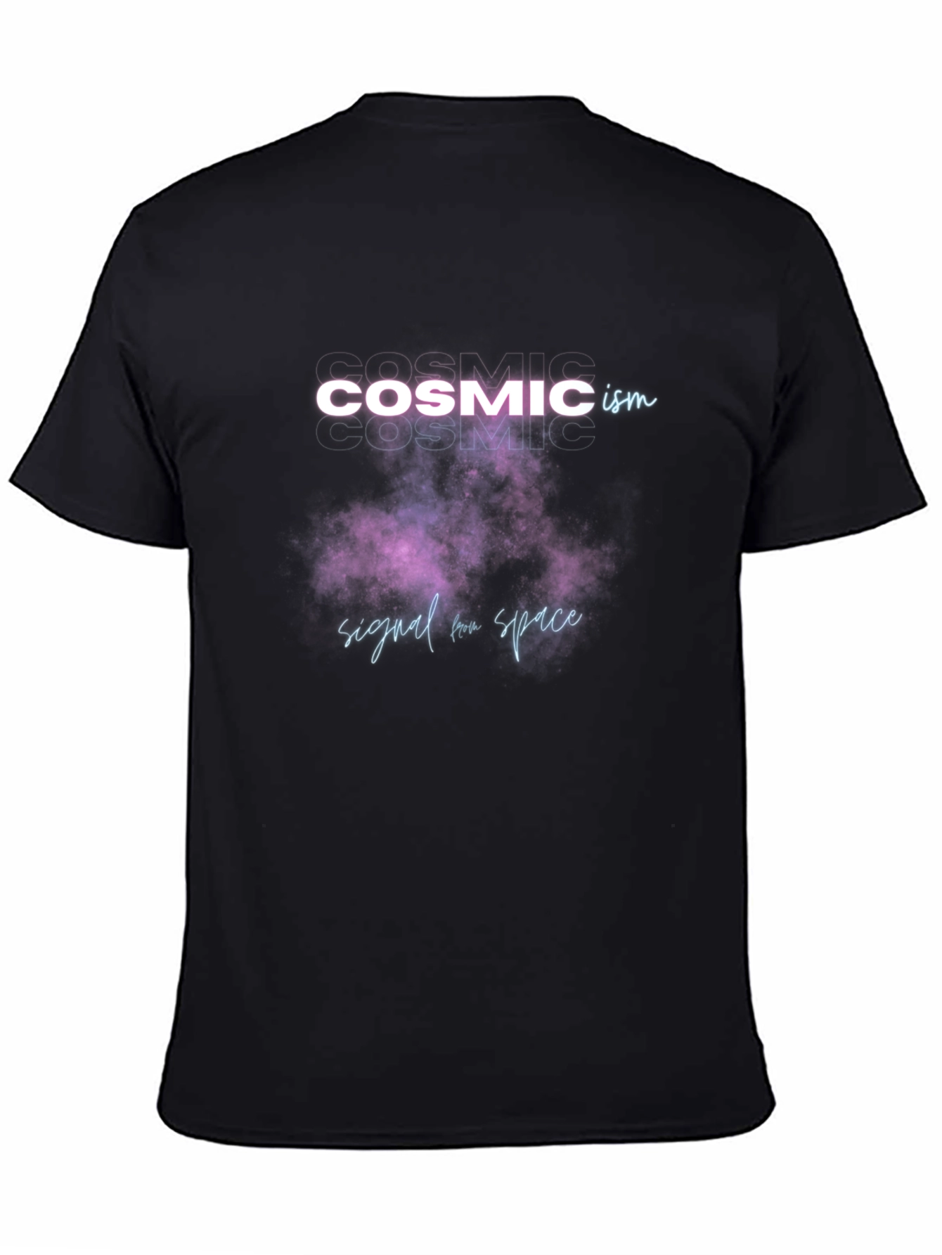 Cosmicism Graphic Tee - Signal from Space Black T-Shirt