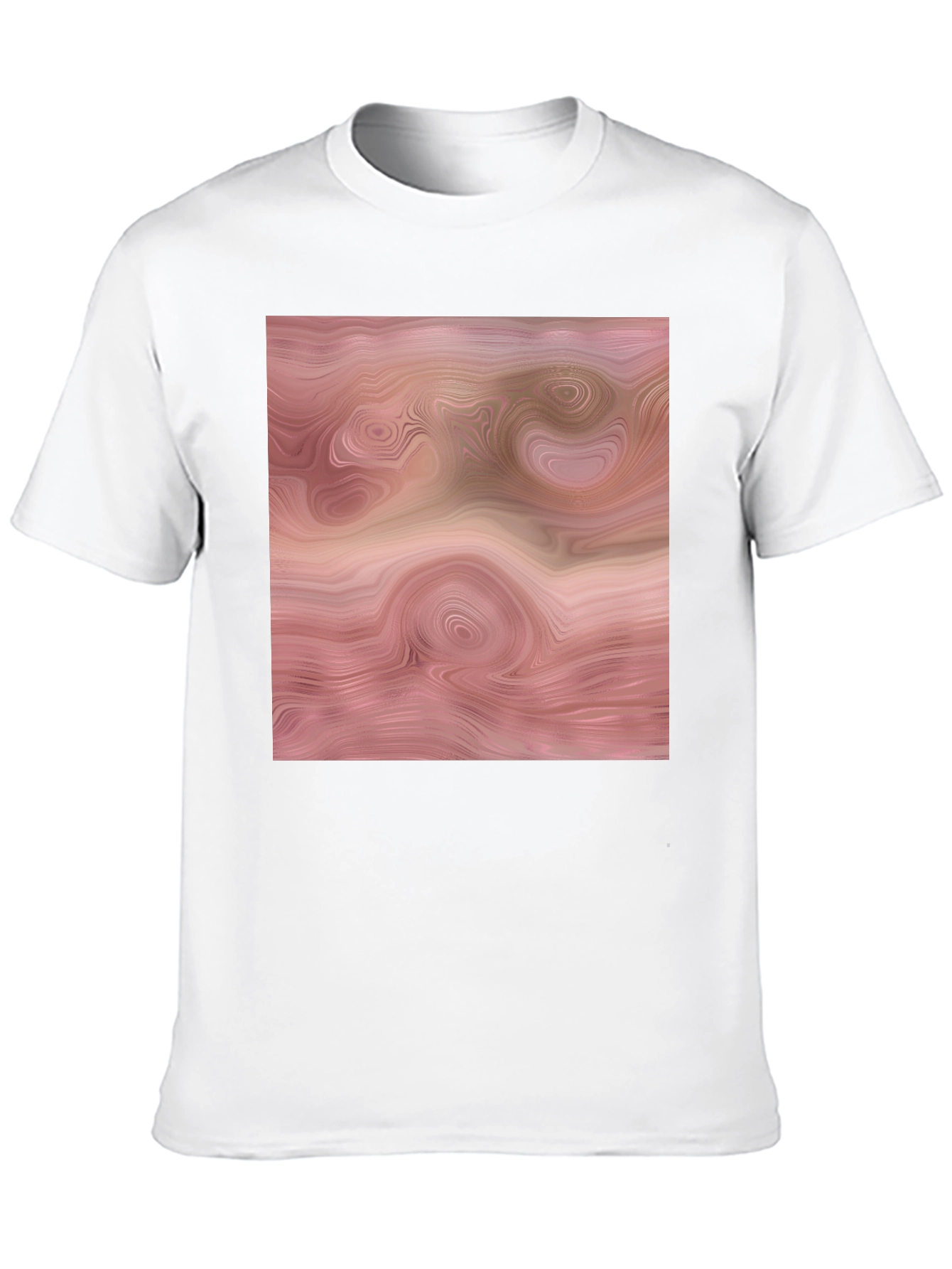 Abstract Swirl Graphic Tee - Modern Casual Style