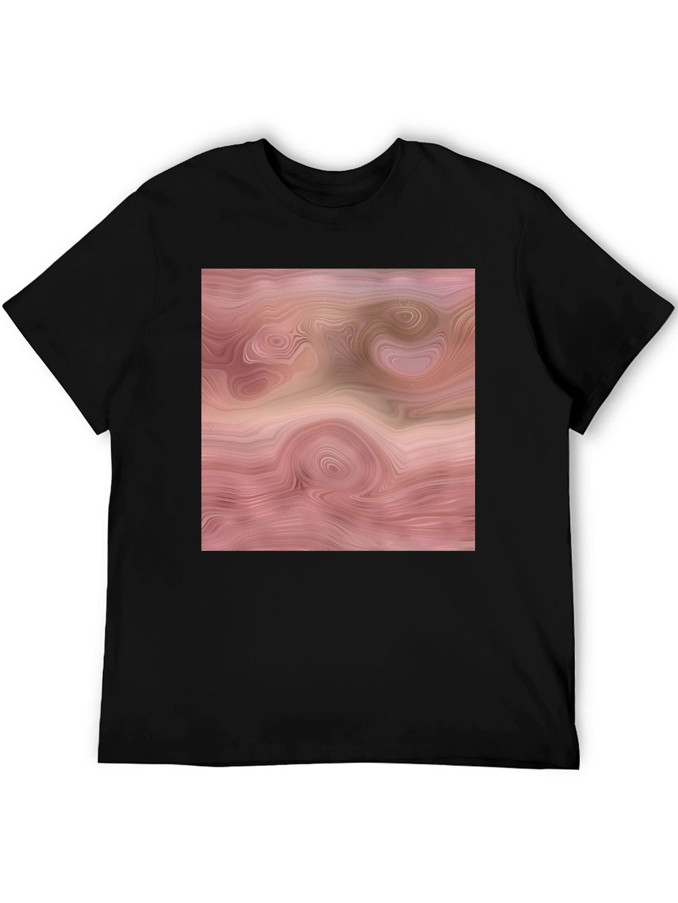 Abstract Swirl Graphic Tee - Modern Casual Style