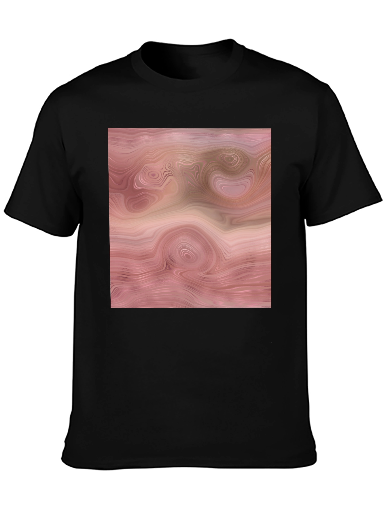 Abstract Swirl Graphic Tee - Modern Casual Style