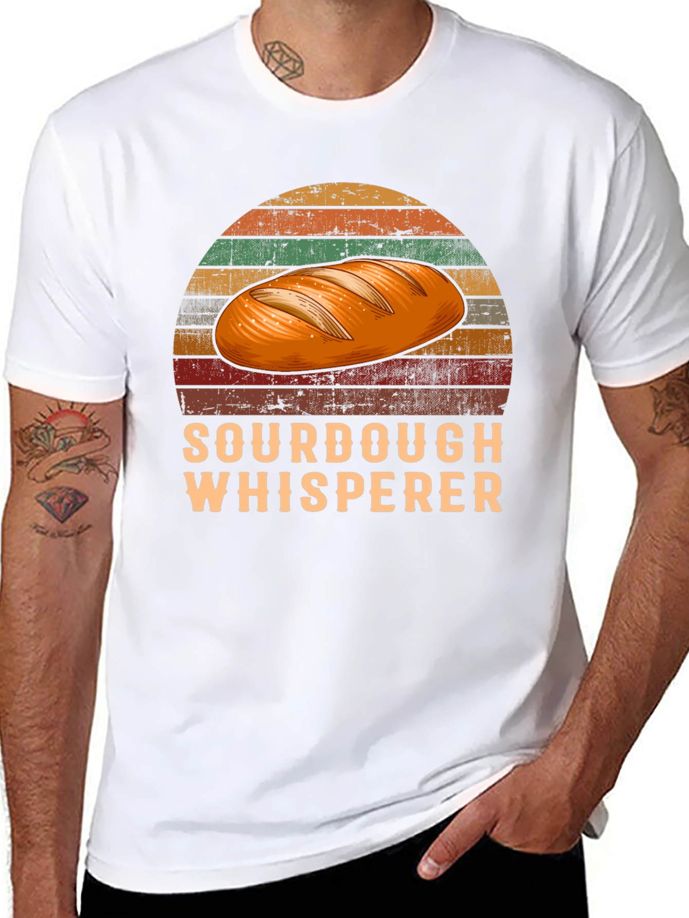 Sourdough Whisperer Retro Graphic T-Shirt