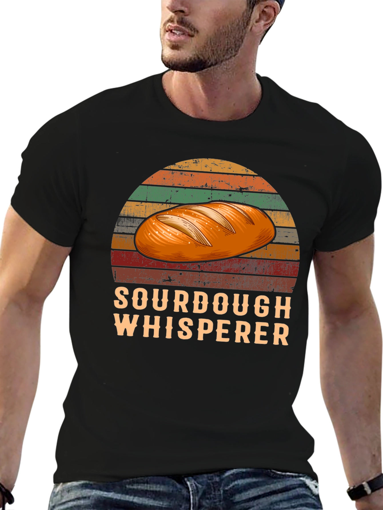 Sourdough Whisperer Retro Graphic T-Shirt