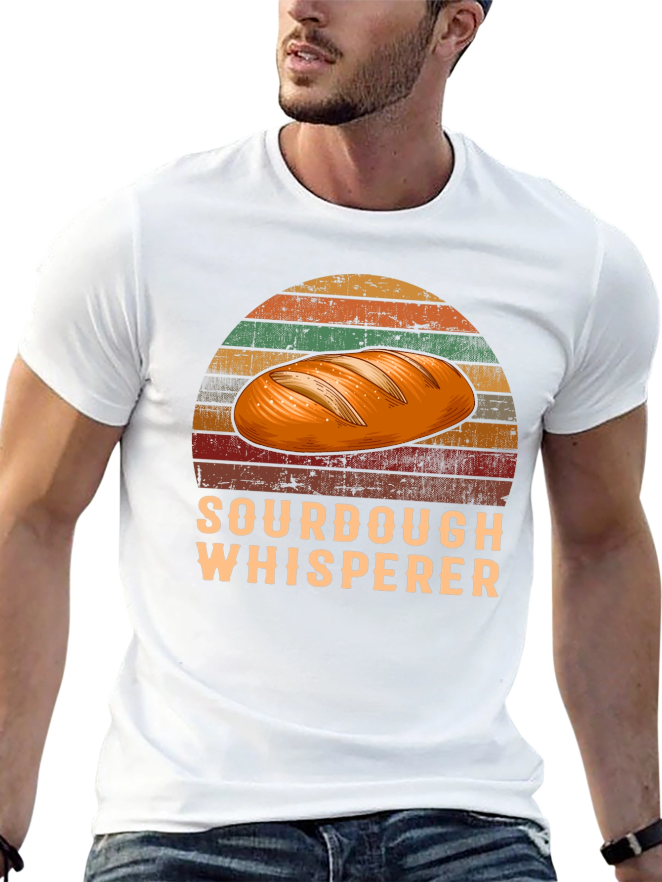 Sourdough Whisperer Retro Graphic T-Shirt