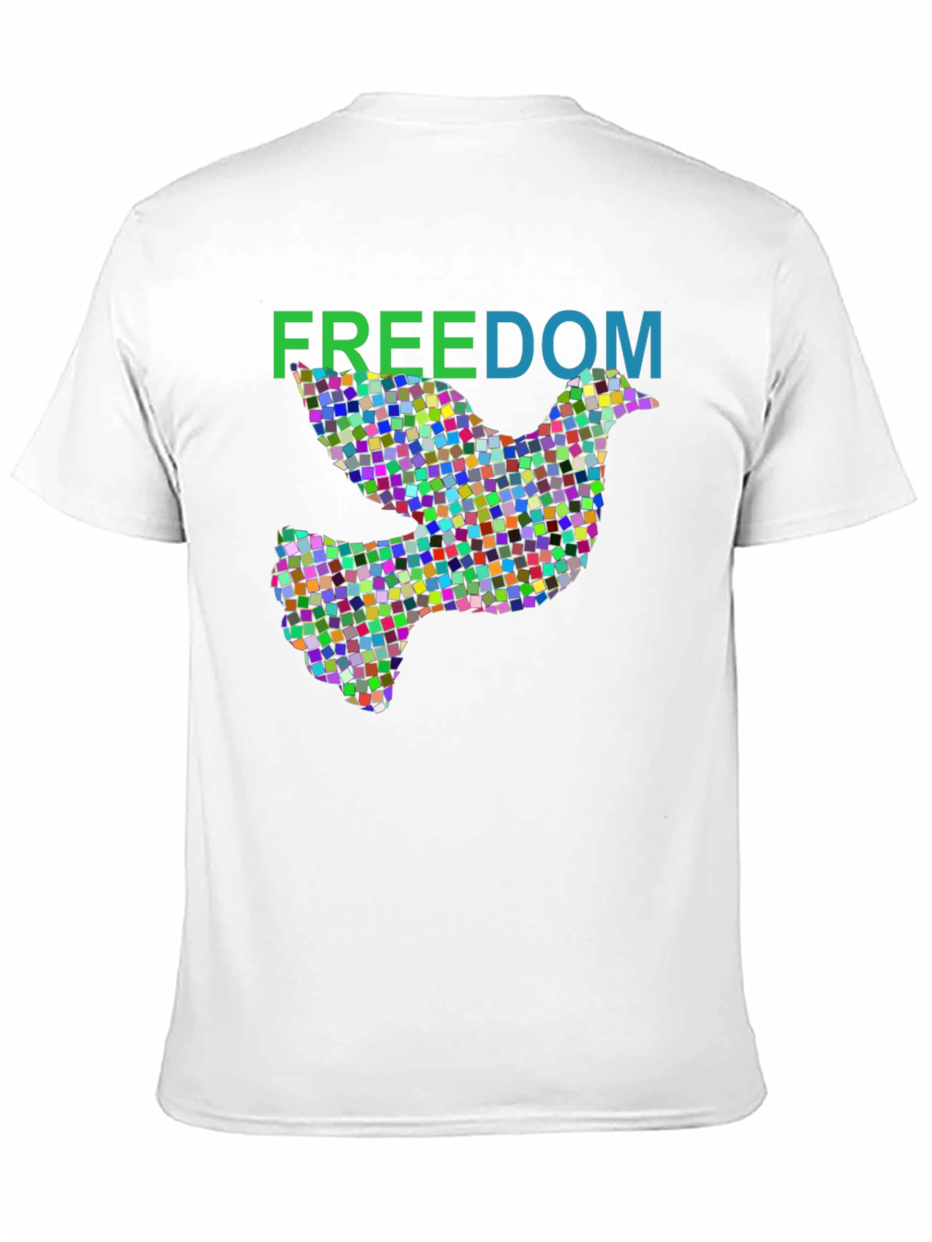 Freedom Dove Graphic Tee - Stylish Mens Black T-Shirt