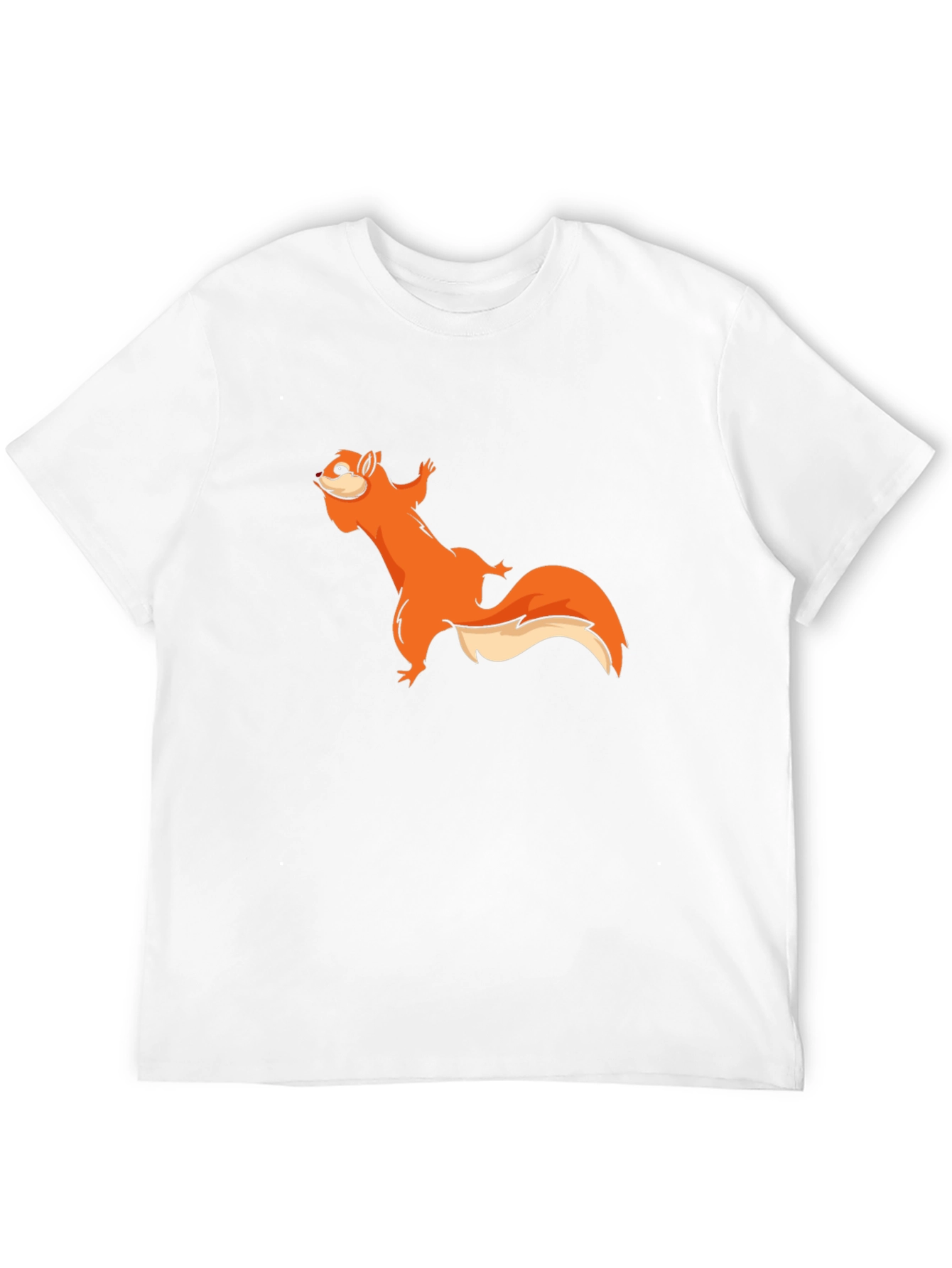 Squirrel Graphic Black T-Shirt - Unisex