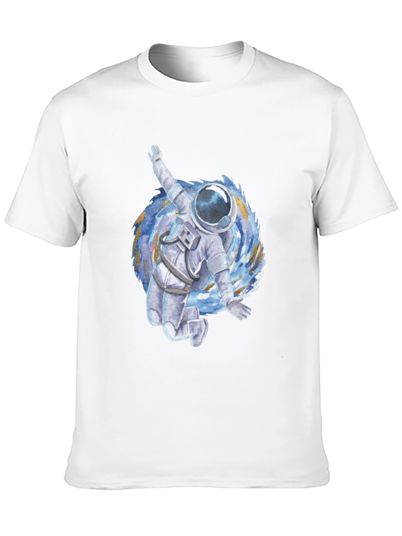 Astronaut in Vortex Graphic Tee - Black