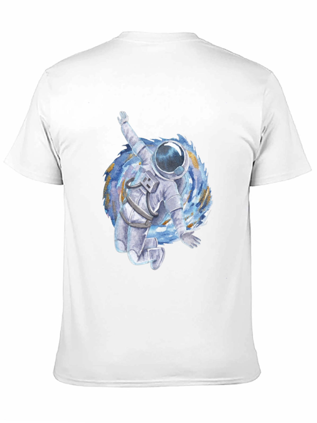 Astronaut in Vortex Graphic Tee - Black