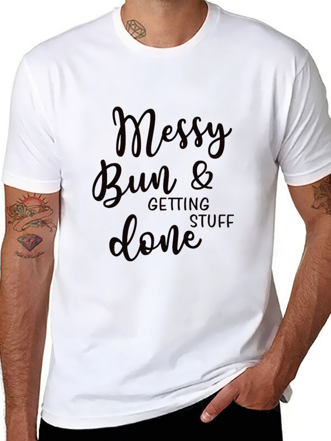 Messy Bun & Getting Stuff Done Graphic Tee